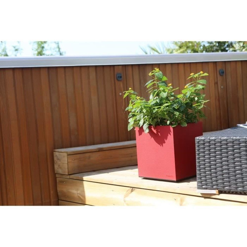 Riviera System Balkonkasten Riviera Granit Bac - 40x40 cm - Rot