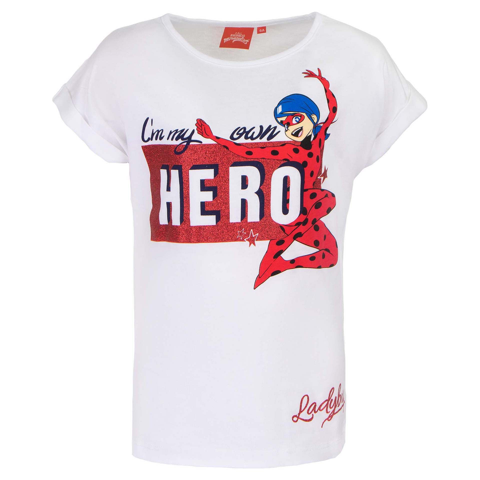 Miraculous - Ladybug Print-Shirt T-Shirt 100 % Baumwolle mit ikonischem Print