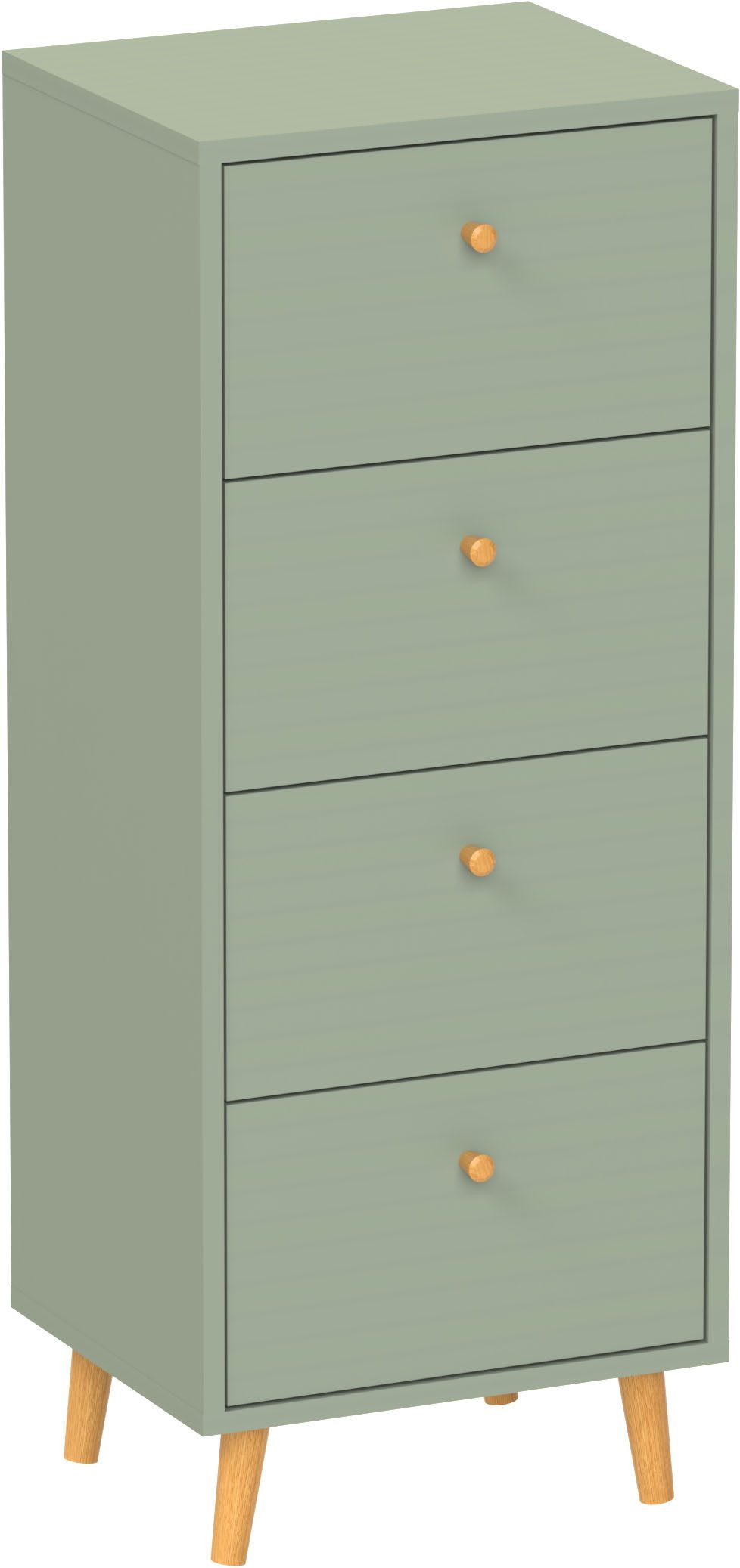 Schildmeyer Kommode Bjarne, modernes & zeitlose Farbe, Breite 40 cm, Made in Germany (1 St), Modernes & Zeitloses Design in Pistazie, Made in Germany
