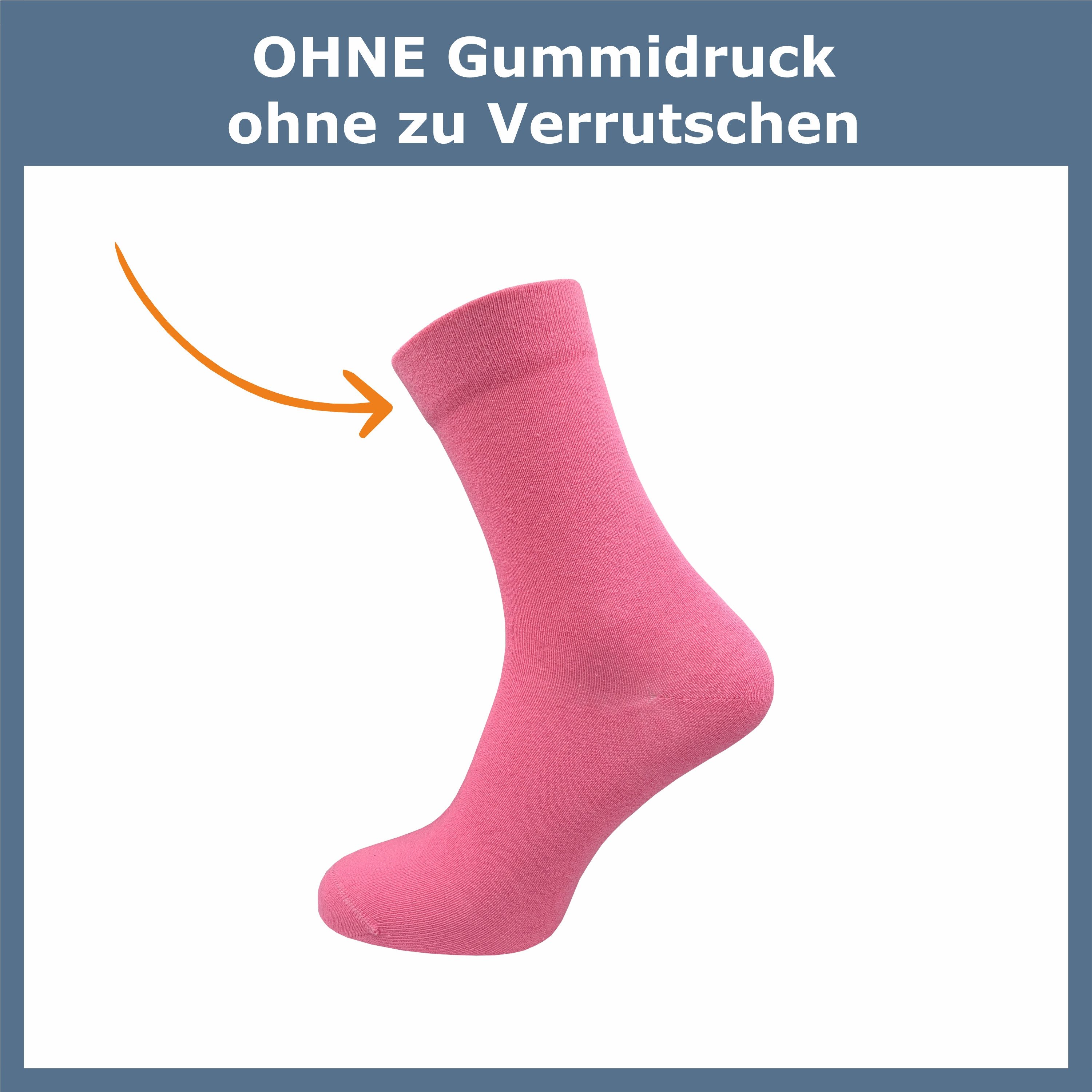 GAWILO Diabetikersocken für Damen - Ohne Gummibund - Ohne drückende Naht - Extra weit (9 Paar) Venensocke mit hohem Anteil Baumwolle sorgt für angenehmes Fußklima