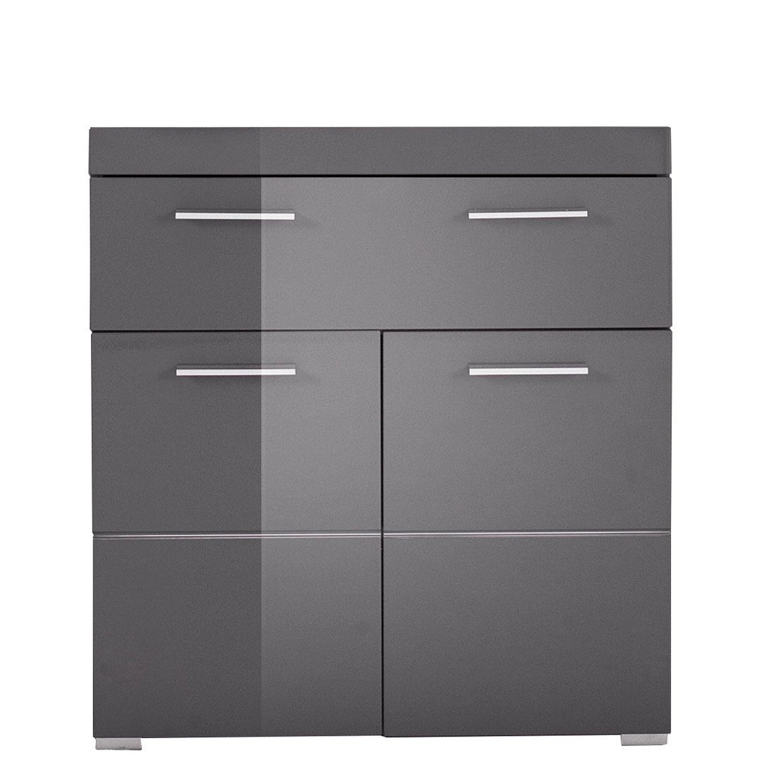 ebuy24 Badezimmerspiegelschrank AmandaMando Bad Standtype Stauraum 2 Türen, 1 Schu