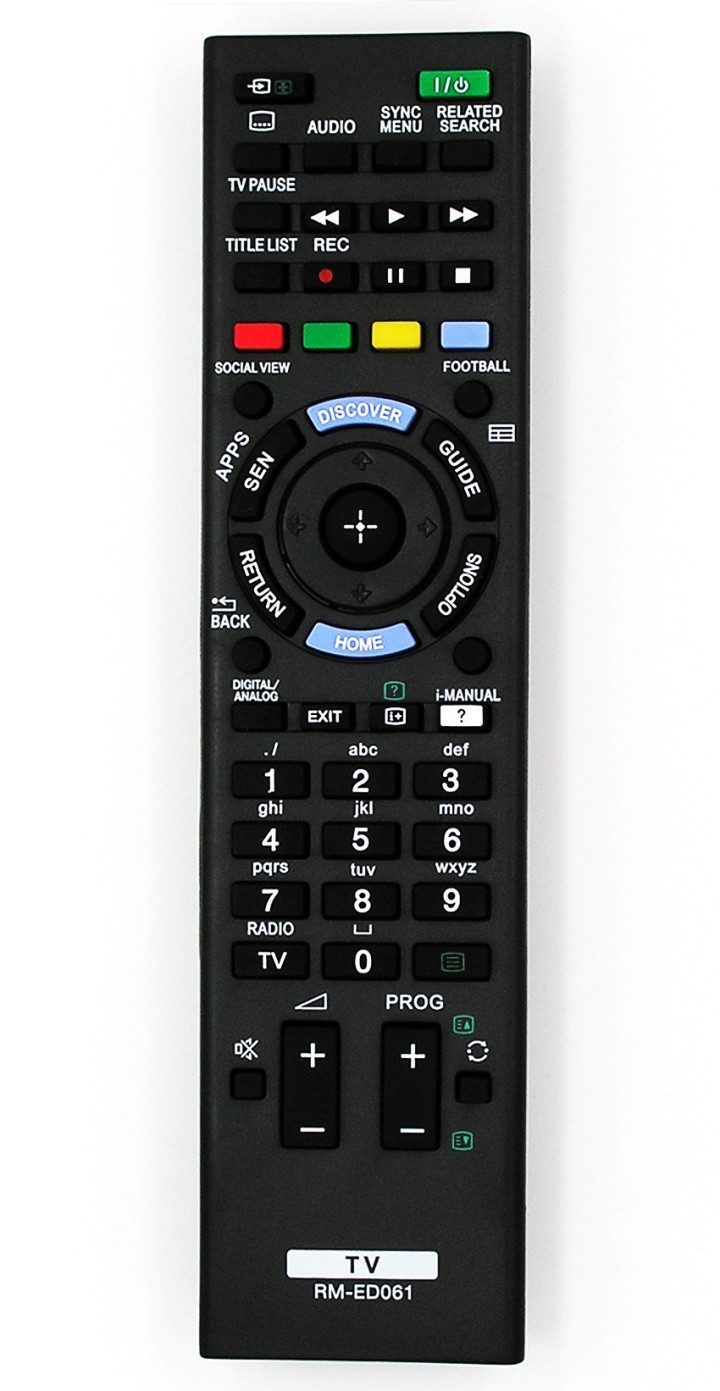 Alltro Ersatz Fernbedienung für SONY RM-ED061 RMED061 TV Fernbedienung