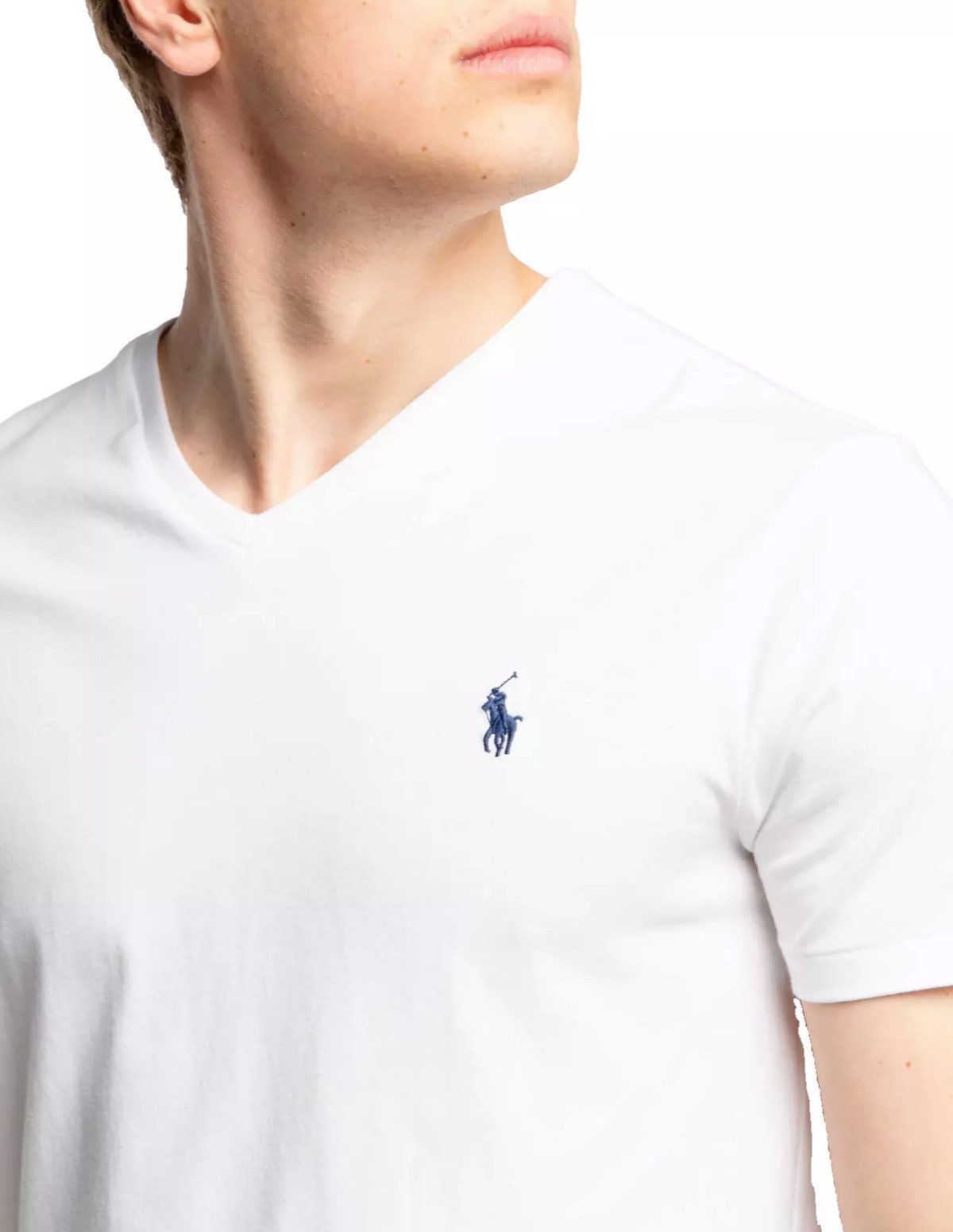 Polo Ralph Lauren T-Shirt Custom Slim Fit hochwertiger Interlock-Stoff Bio-Baumwolle, die umweltfreundlich produziert wurde