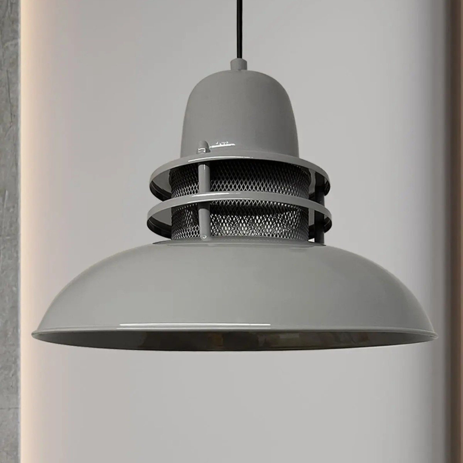Bamyum Pendelleuchte Bamyum Hängelampe Metall Ø34 cm E27 Retro Lampe, ohne Leuchtmittel