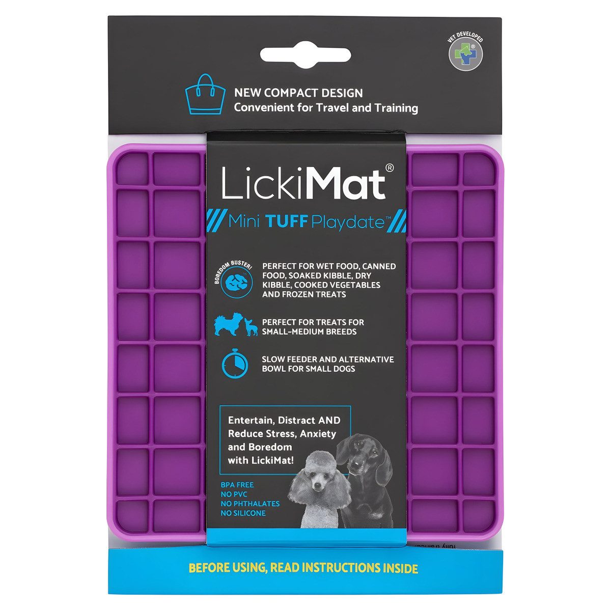 LickiMat Antischlingnapf Mini Playdate Tuff lila