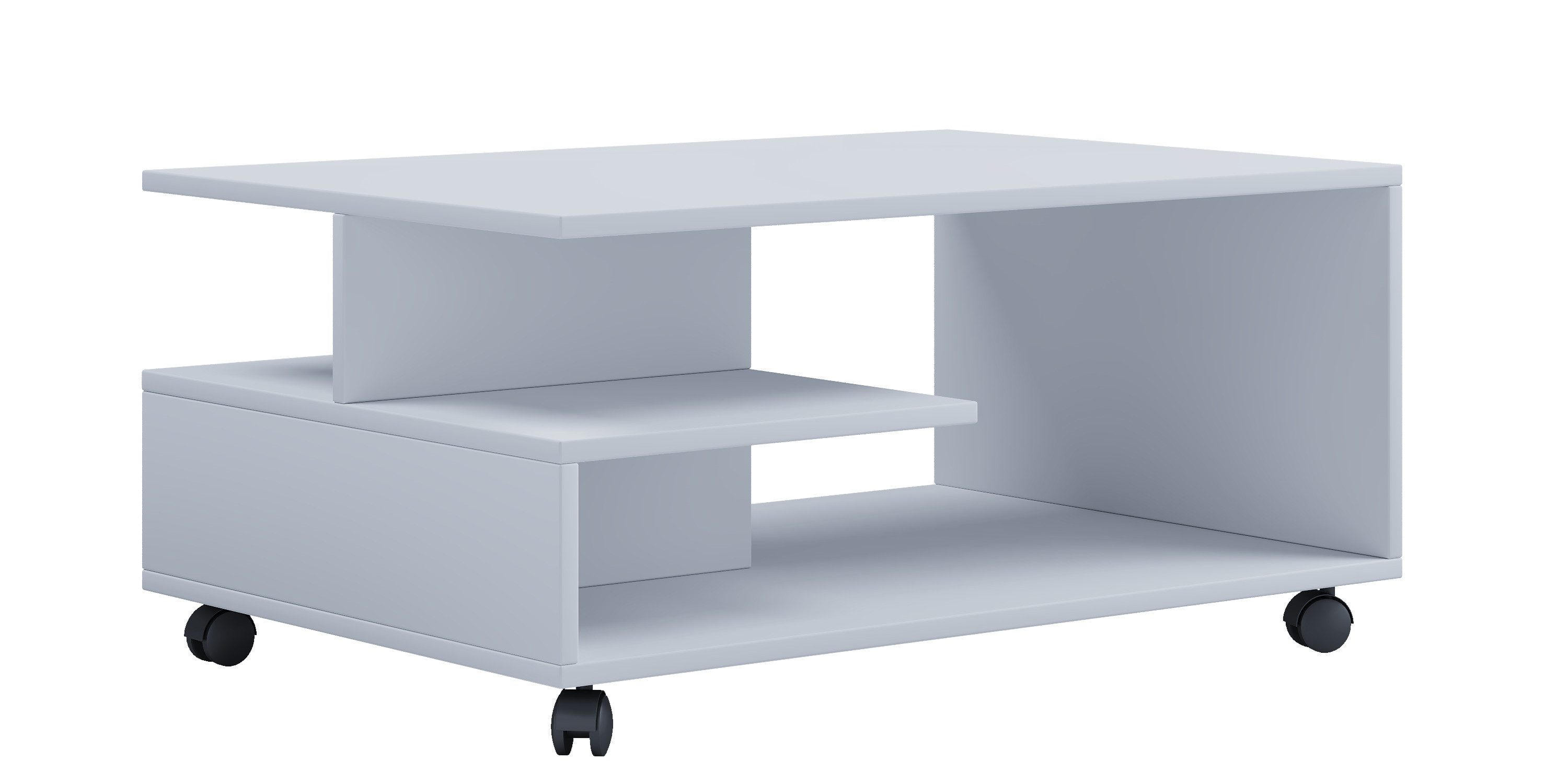 VCM Couchtisch Holz Sofatisch Couchtisch Rollen rollbar Stango L günstig online kaufen