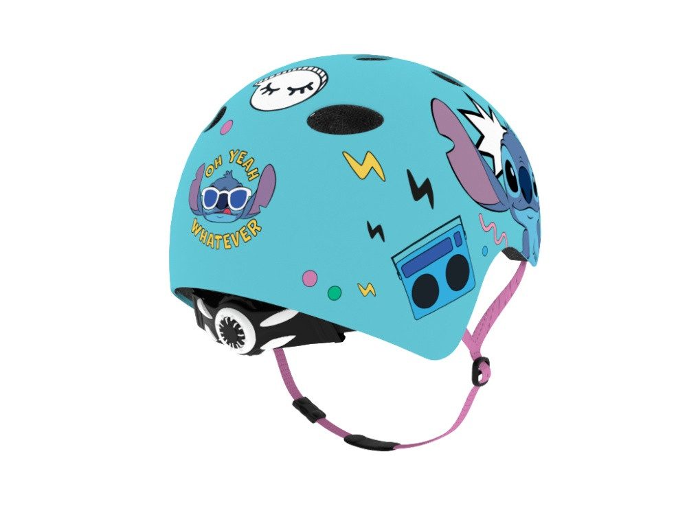 Seven Polska Kinderfahrradhelm Disney "STITCH", Roller Blades, Skater, M: 52-56cm, ab ca. 6 Jahre