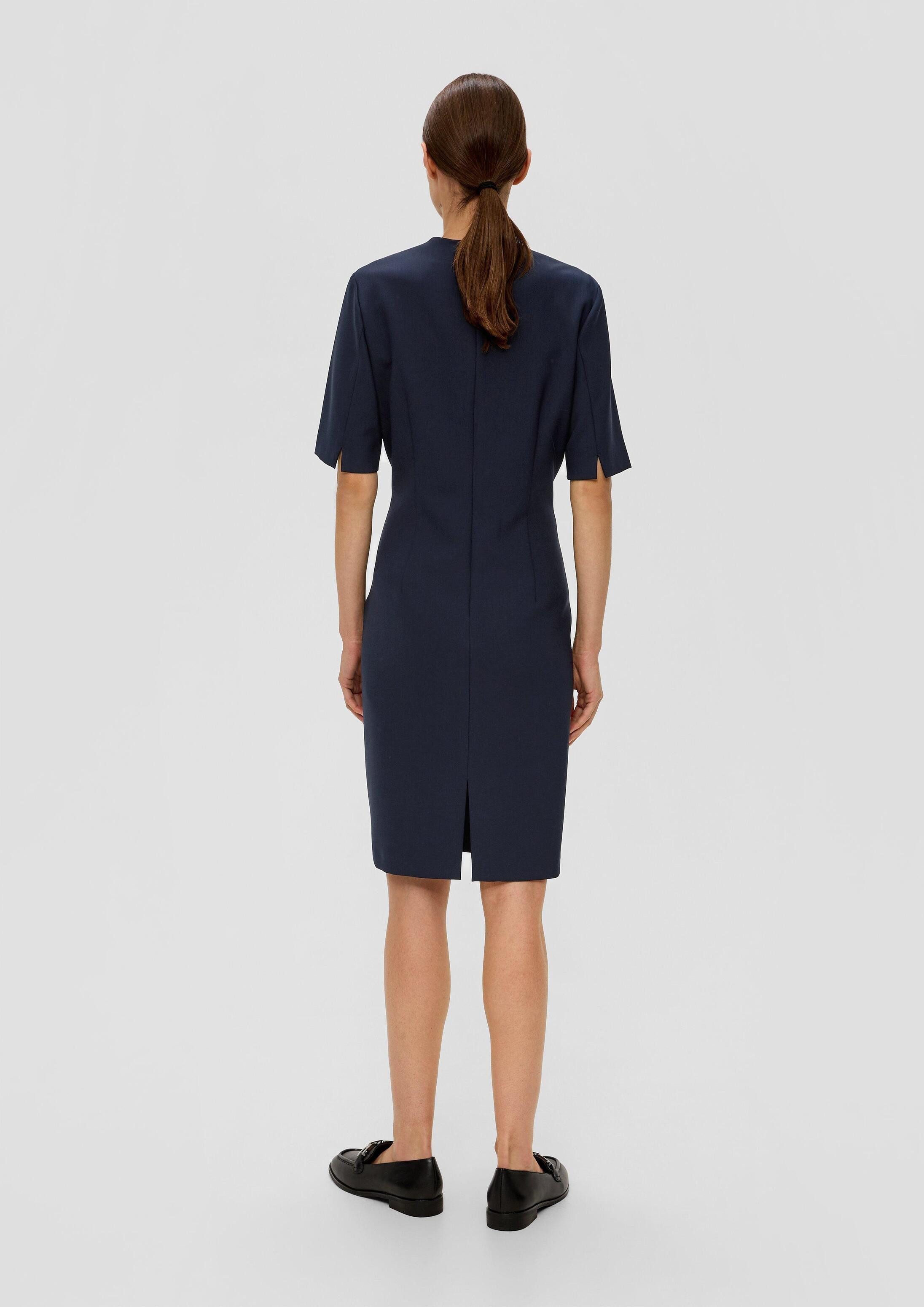 s.Oliver Minikleid Kleid Etuikleid aus Viskosemix