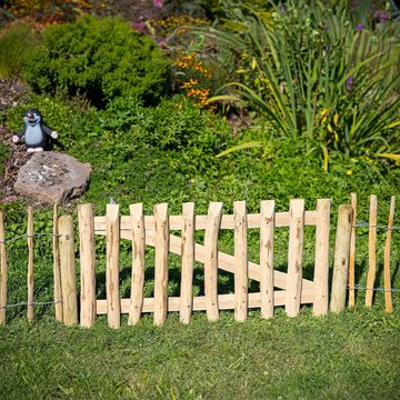 BooGardi Gartentor Gartentor Haselnuss - Höhe: 50 cm - Lattenabstand: 7-9 cm - Breite:, (Höhe 50cm x Breite 100cm Lattenabstand 7-9cm · 14 Größen), Gartentür Holztor Staketenzaun Zauntor Gartenzaun