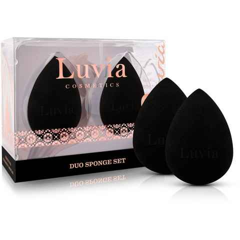 Luvia Cosmetics Make-up Schwamm Make-up Blending Sponge Set-Black, 2 tlg.