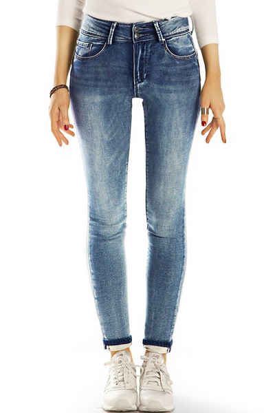 be styled High-waist-Jeans High Waist Röhrenjeans Skinny enge Stretch Hose - Damen - j21g-2 mit Stretch-Anteil, 5-Pocket-Style, High Waist