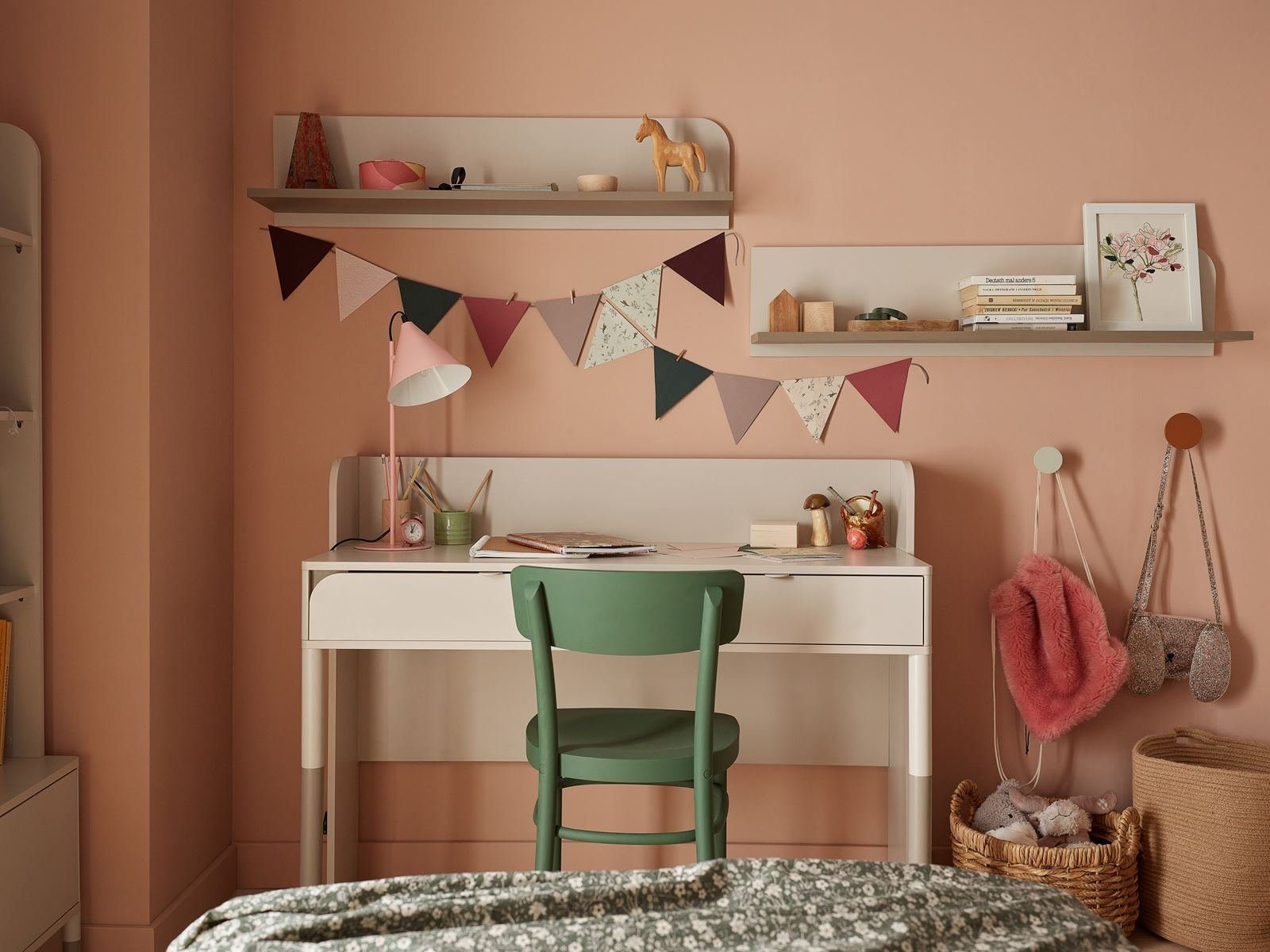 Compleo Schreibtisch Moderne Schminktisch JUNA mit 2 Schubladen Breite 122 cm