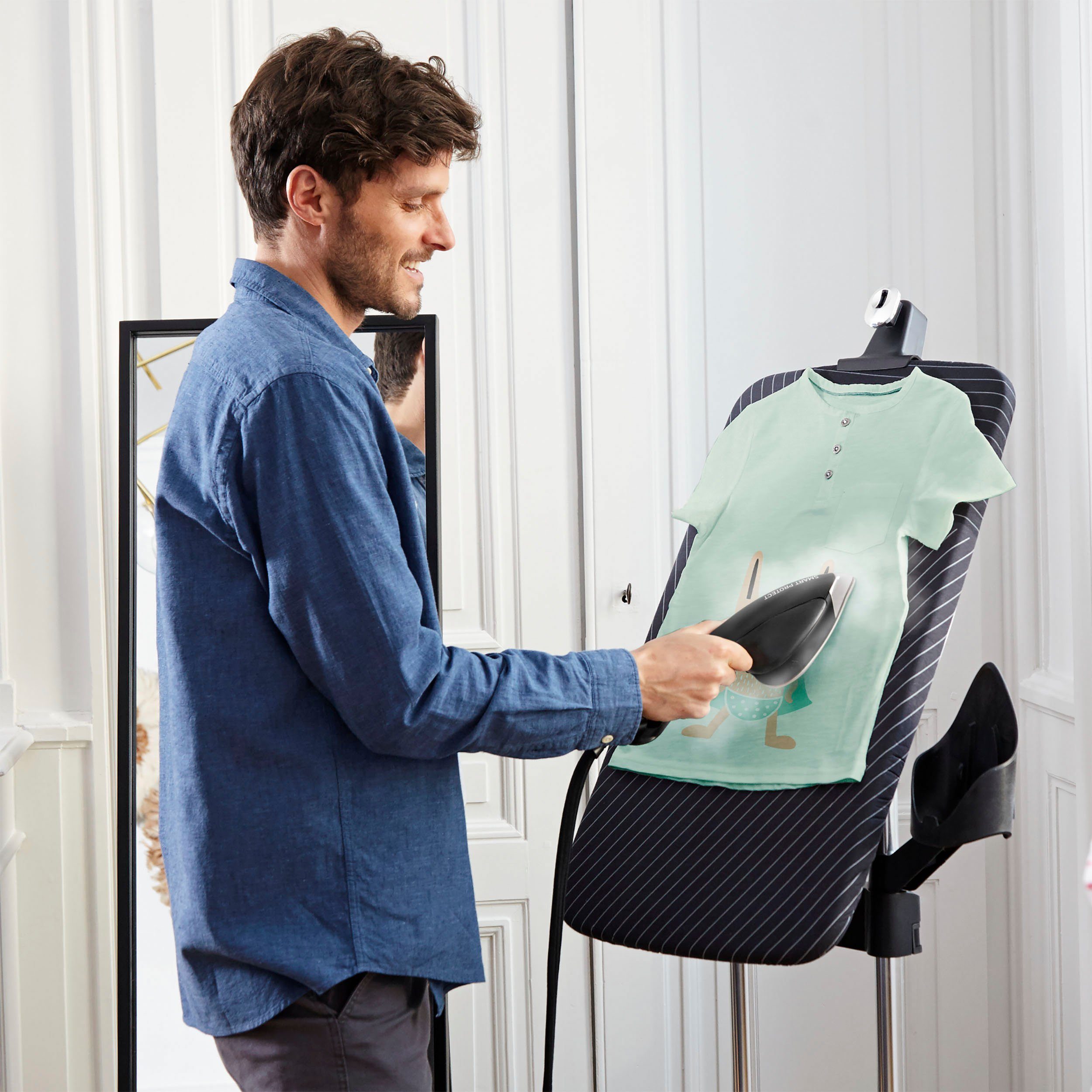 Tefal Dampfbürste Ixeo Power All-In-One Dampfglätter QT2022, inkl. Smart Board, 2170 W, 5,8 bar Dampfdruck, kontinuierlichen Dampfabgabe von bis zu 90 g/Min.