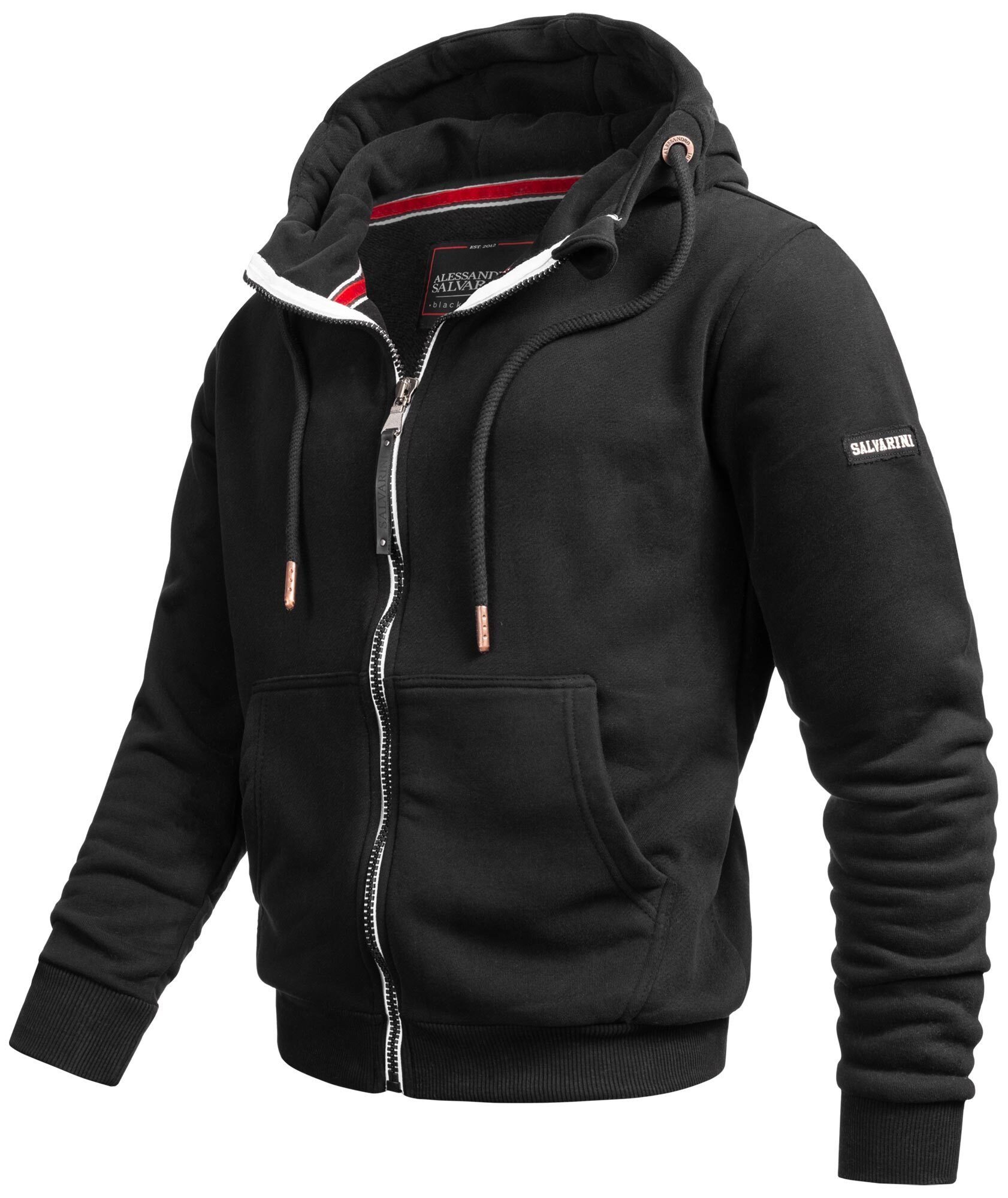 Alessandro Salvarini Sweatjacke ASBergamo aus hochwertigem, warmem Material – Bild 3 von 5
