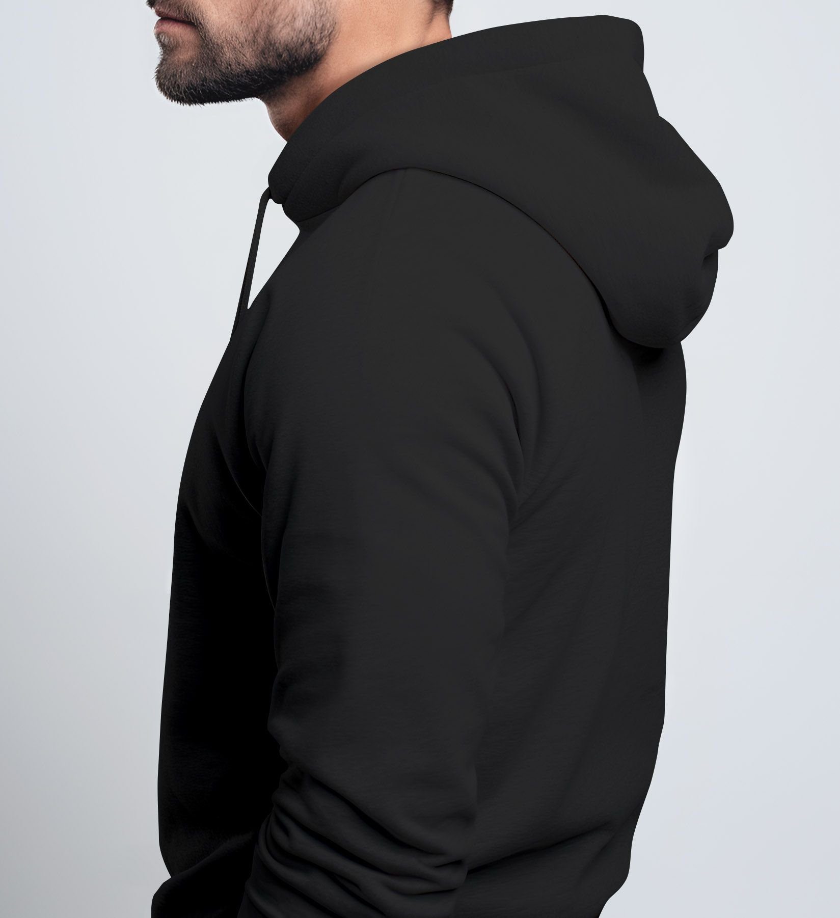 MoonWorks Hoodie Hoodie Herren Weihnachten Weihnachtsmann Motiv Santa Claus Cool Ugly