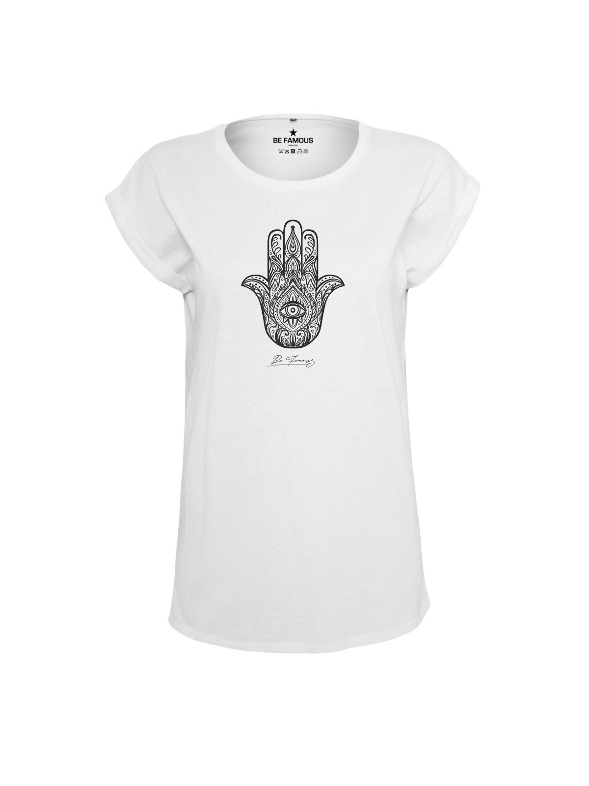 Be Famous Print-Shirt Classic Roll Up BOHOHA (1-tlg., keine)