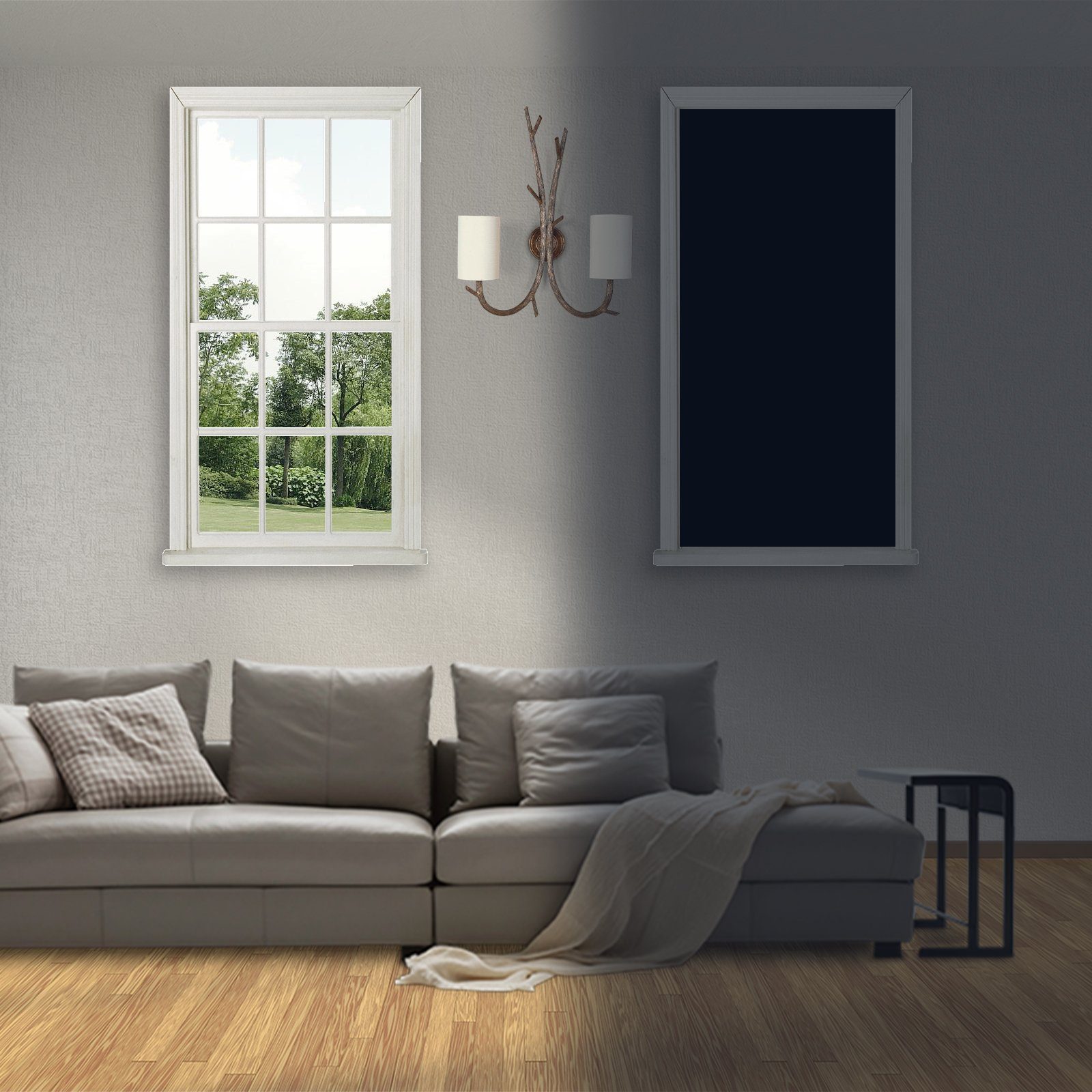 Rosnek Verdunkelungsvorhang 145x300cm, 100% Blickdicht, DIY, tragbar, für K günstig online kaufen