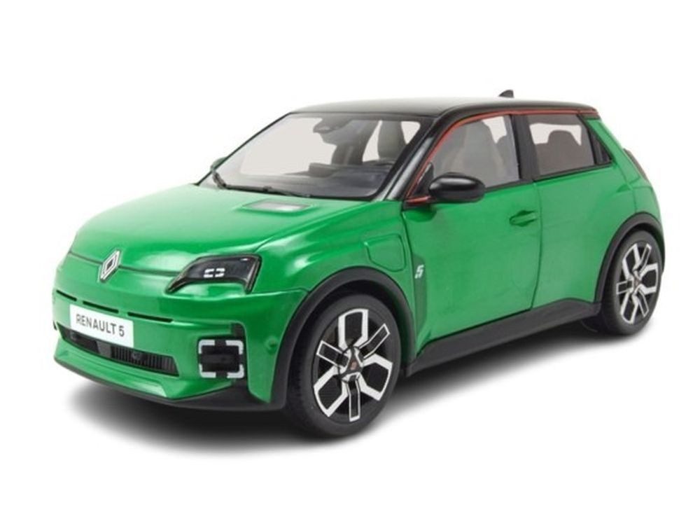Solido Modellauto Renault 5 E-TECH 2024 grün metallic, Maßstab 1:18