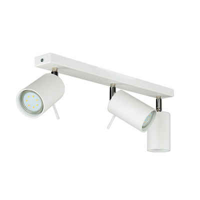 Licht-Erlebnisse Deckenstrahler ETNA, ohne Leuchtmittel, Strahler Flur Weiß moderne Küchenleuchte Innen Aufbauspot Lampe