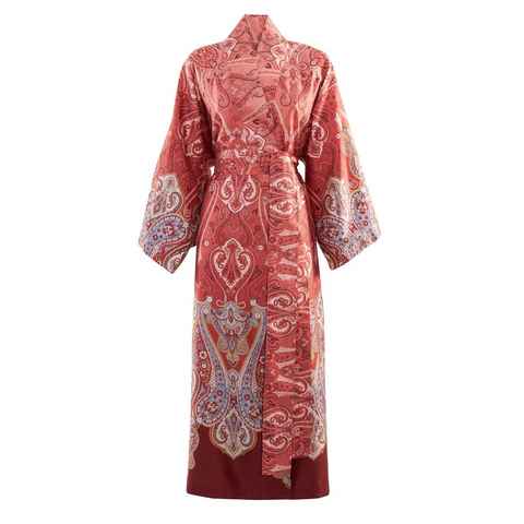 Bassetti Kimono RAGUSA, wadenlang, Baumwolle, Gürtel, aus weicher satinierter Baumwolle