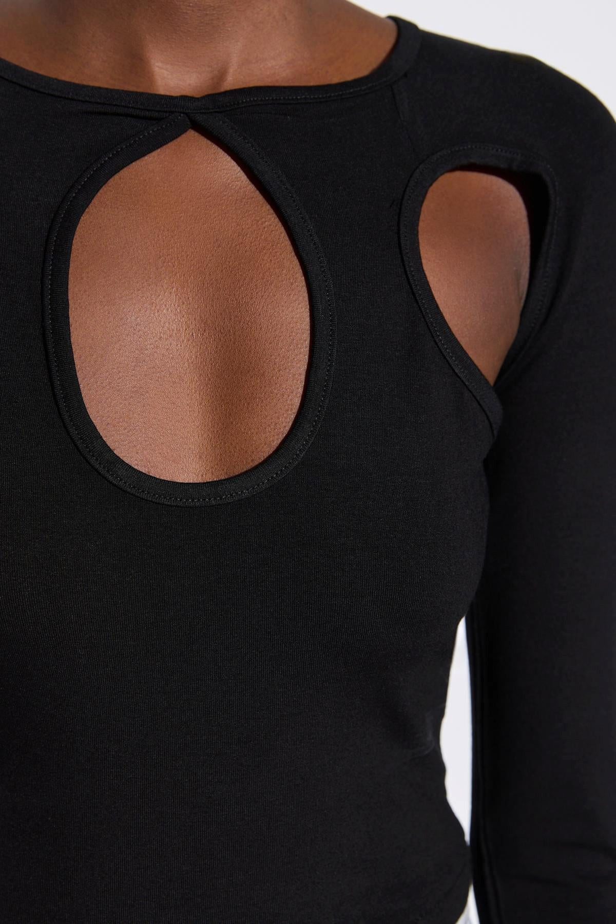 No Matter What Crop-Top Langärmelige Crop-Bluse