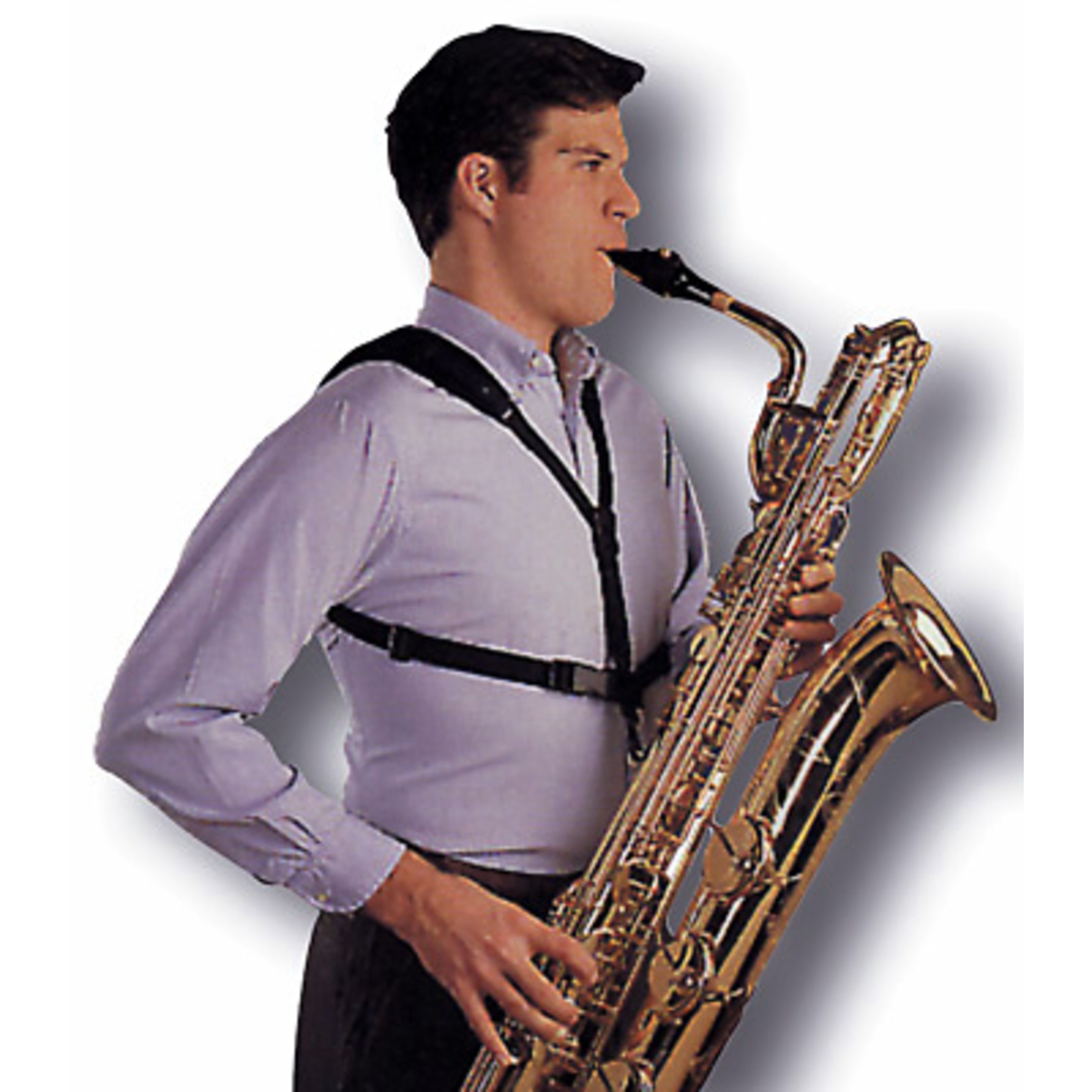 Neotech Trageriemen, (Soft Harness Kreuzgurt Sax schwarz 33 - 444cm, Zubehör für Blasinstrumente, Tragegurte für Holzbläser, Soft Harness Kreuzgurt Sax schwarz, 33 - 44,4cm - Tragegurt für)