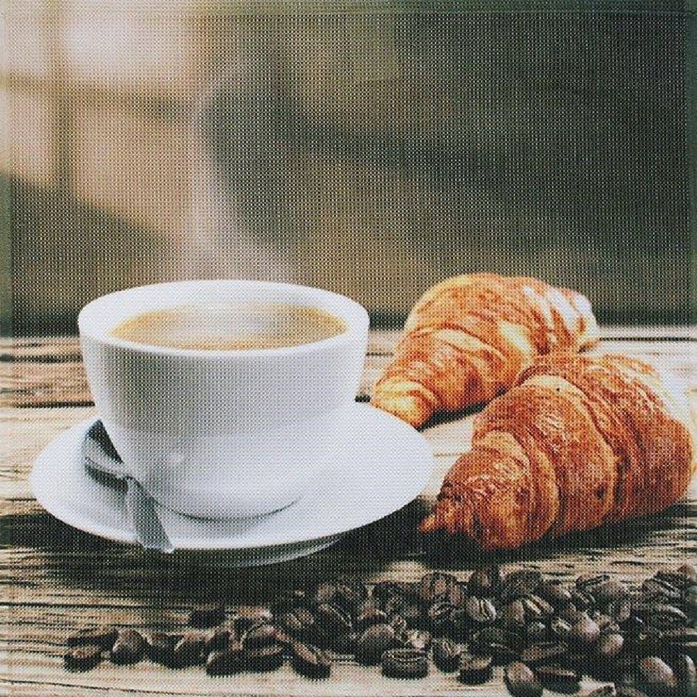 framsohn frottier Geschirrtuch Vollflächendruck 'Frühstück' 50 x 50 cm