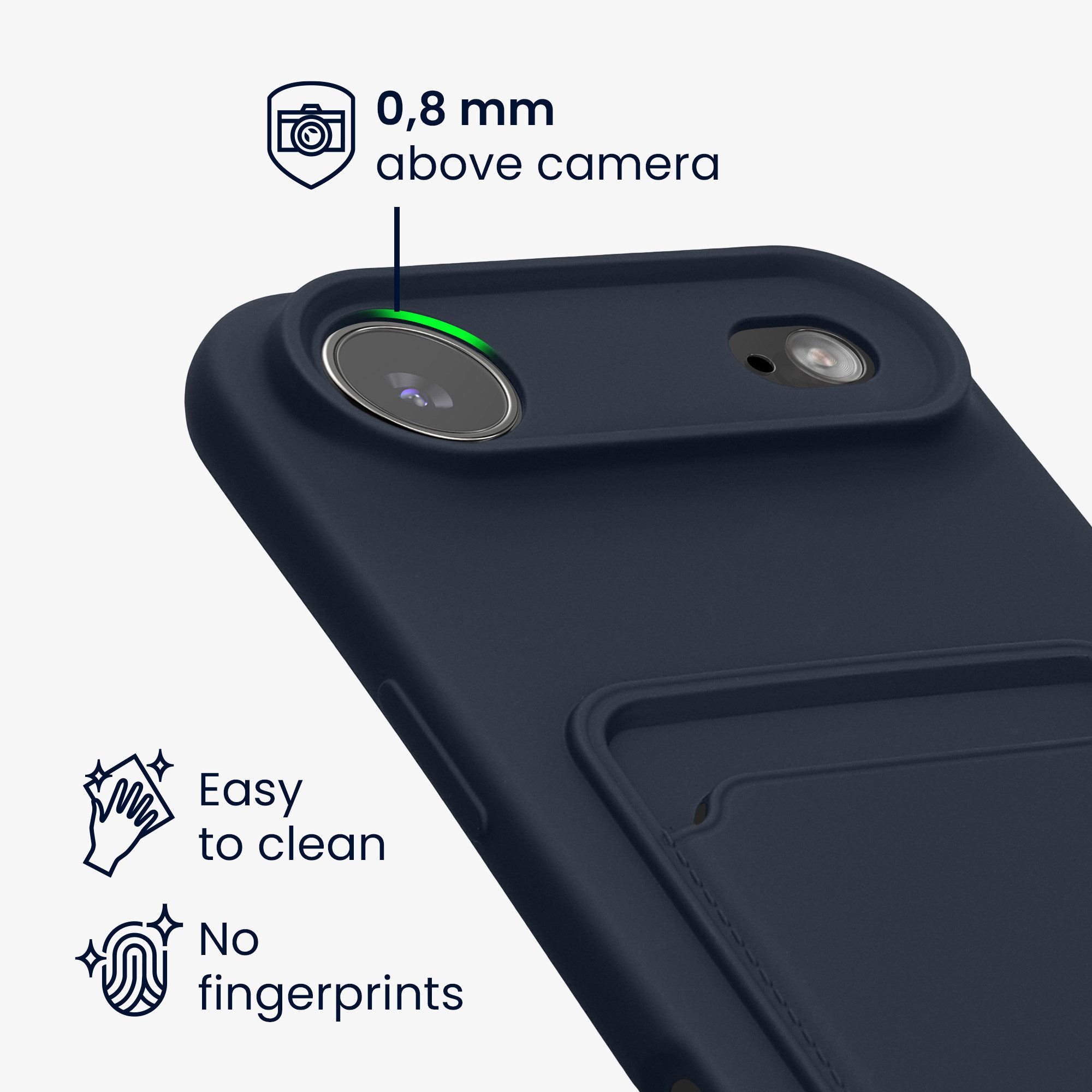 kwmobile Smartphone-Hülle Hülle für Apple iPhone Air, Handyhülle mit Fach für Karten - Handy Cover Case – Bild 3 von 5