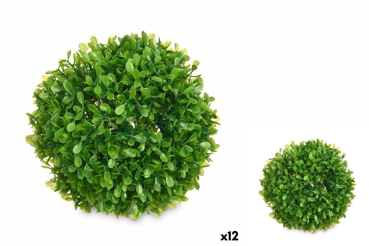 Künstliche Zimmerpflanze Dekorationspflanze Bold Kunststoff 17 x 13,5 x 17 cm 12 Stück, Ibergarden, Höhe 33 cm