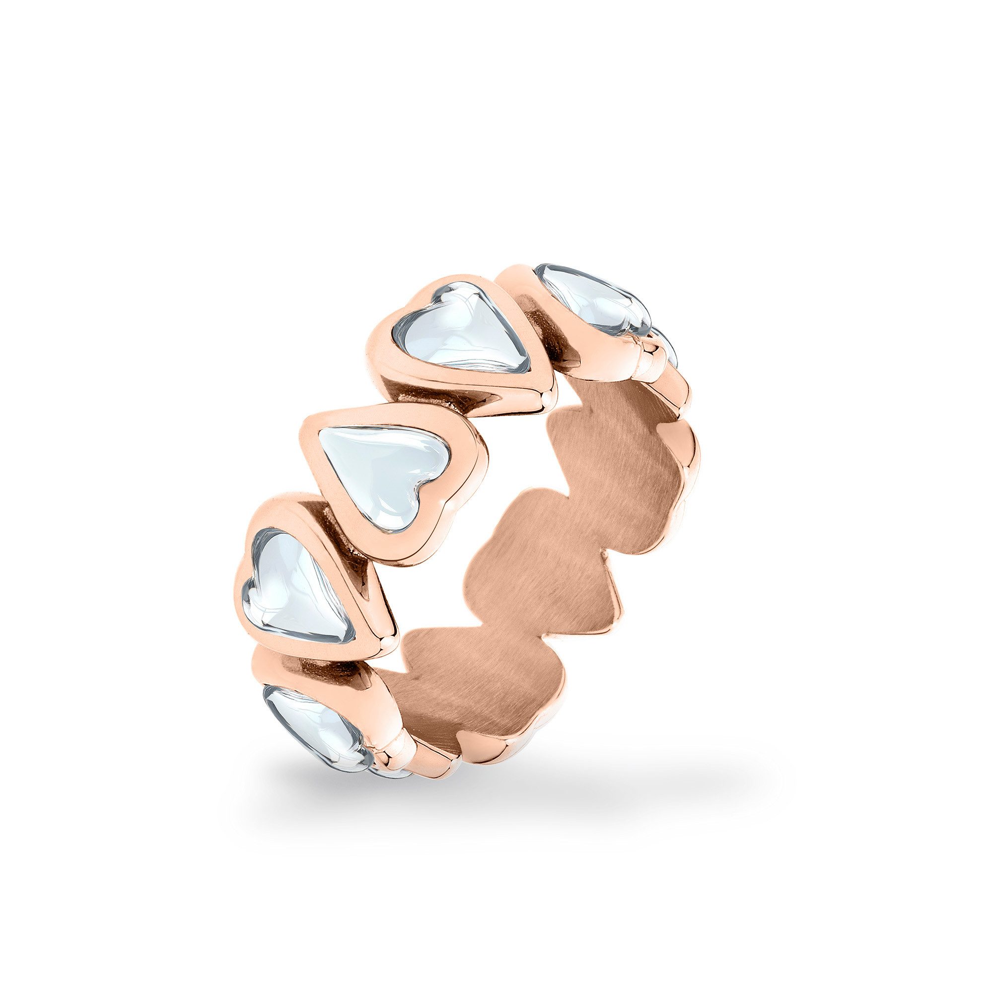 Liebeskind Berlin Fingerring Glass Heart, Herz, mit Glasstein