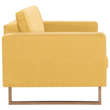 furnicato 2-Sitzer 2-Sitzer-Sofa Stoff Gelb