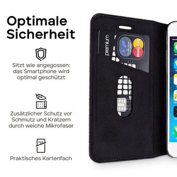 wiiuka Handyhülle suiit Hülle für iPhone 6 Plus / 6s Plus, Klapphülle Handgefertigt - Deutsches Leder, Premium Case