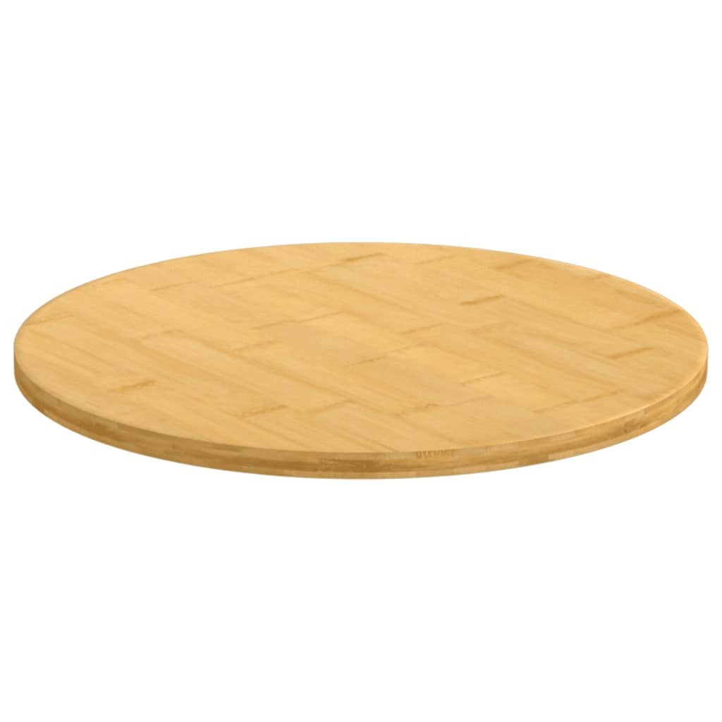 vidaXL Tischplatte Tischplatte Ø50x1,5 cm Bambus (1 St)