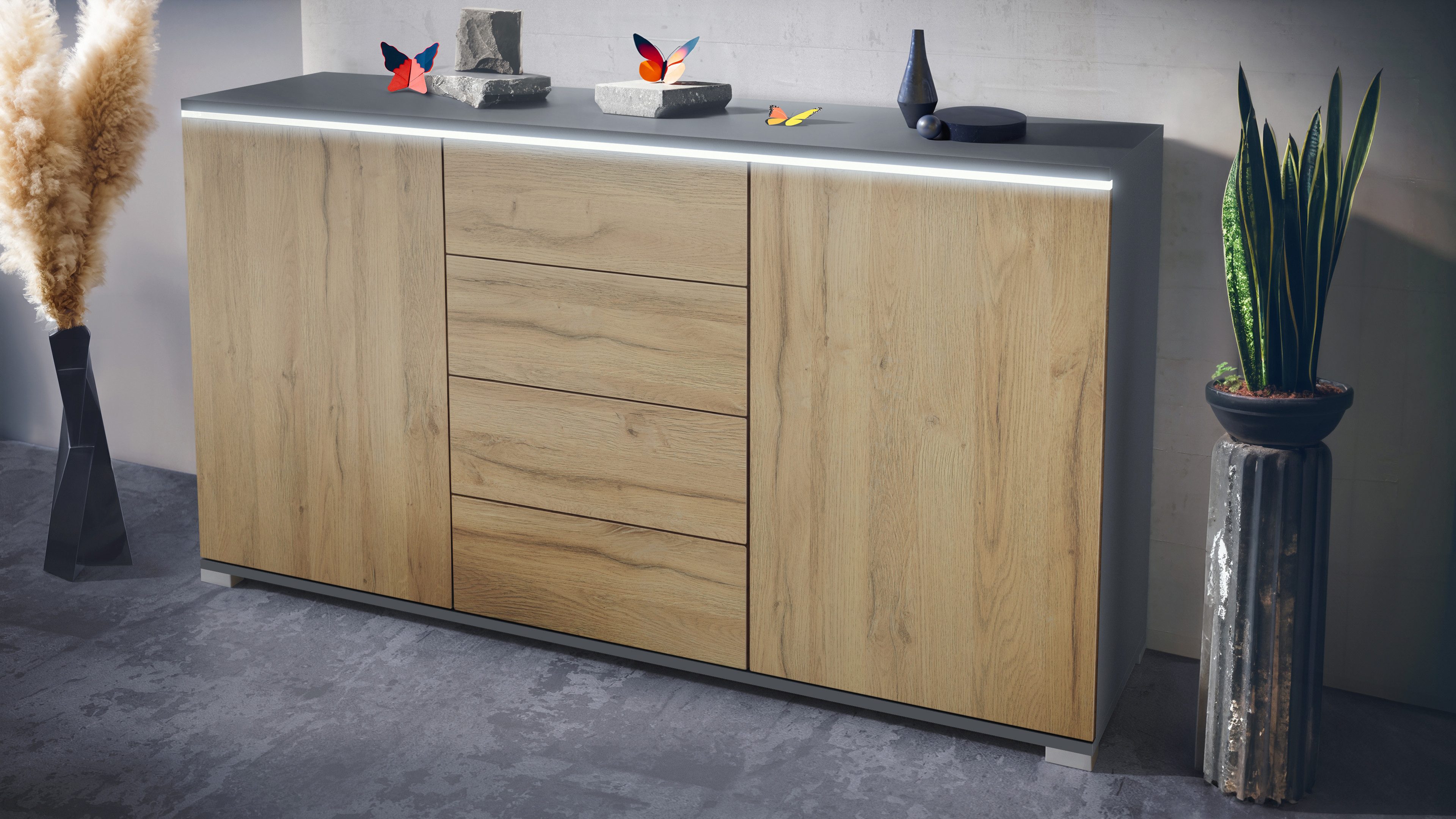 Vladon Sideboard Faro V1 (Kommode mit günstig online kaufen