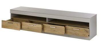 Furn.Design Lowboard Griego (TV Unterschrank in Kieselgrau mit Eiche, Breite 200 cm), mit Soft-Close