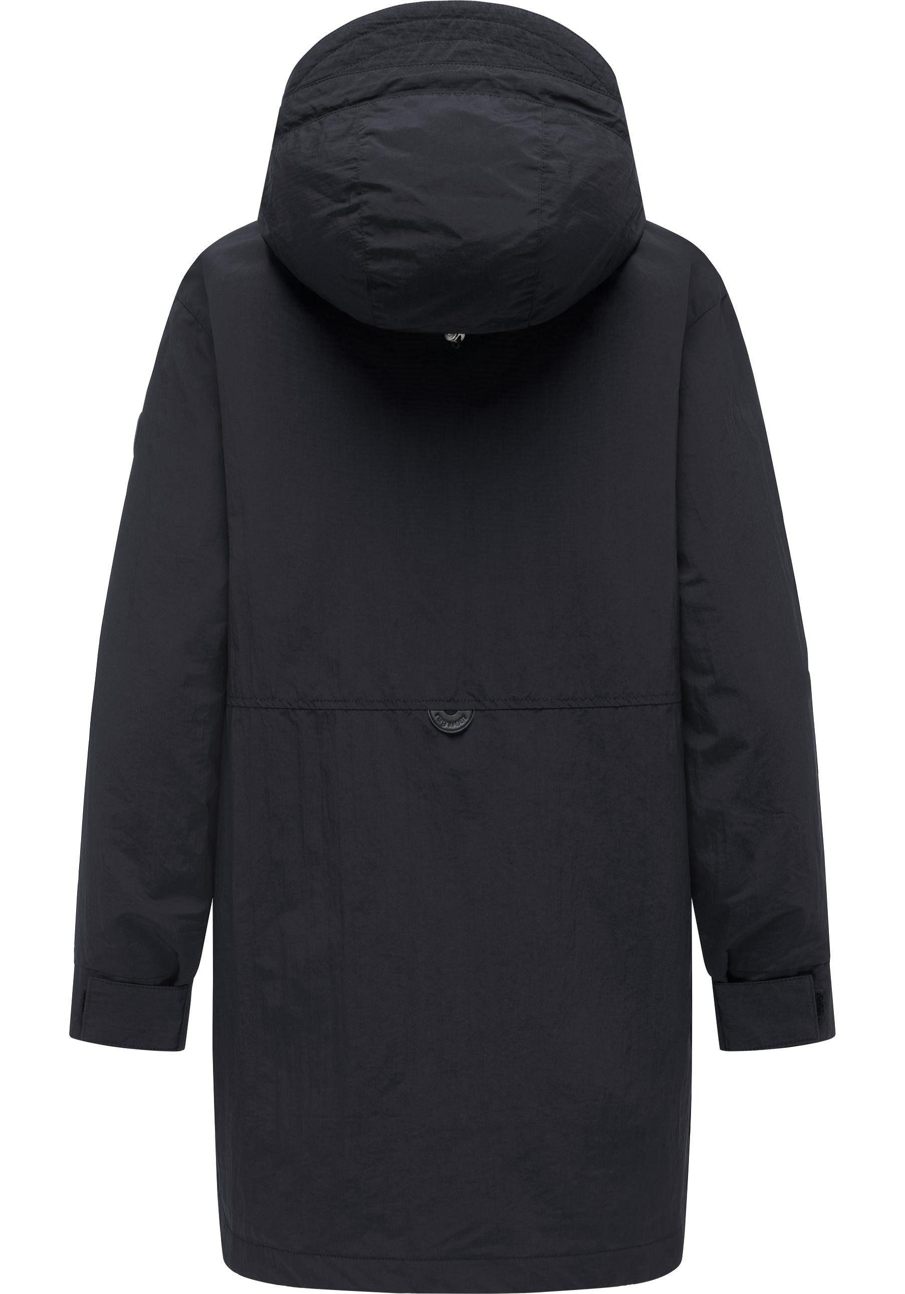 Ragwear Kurzmantel Lamyja A Leichter Oversize-Übergangsparka mit Kapuze – Bild 3 von 4