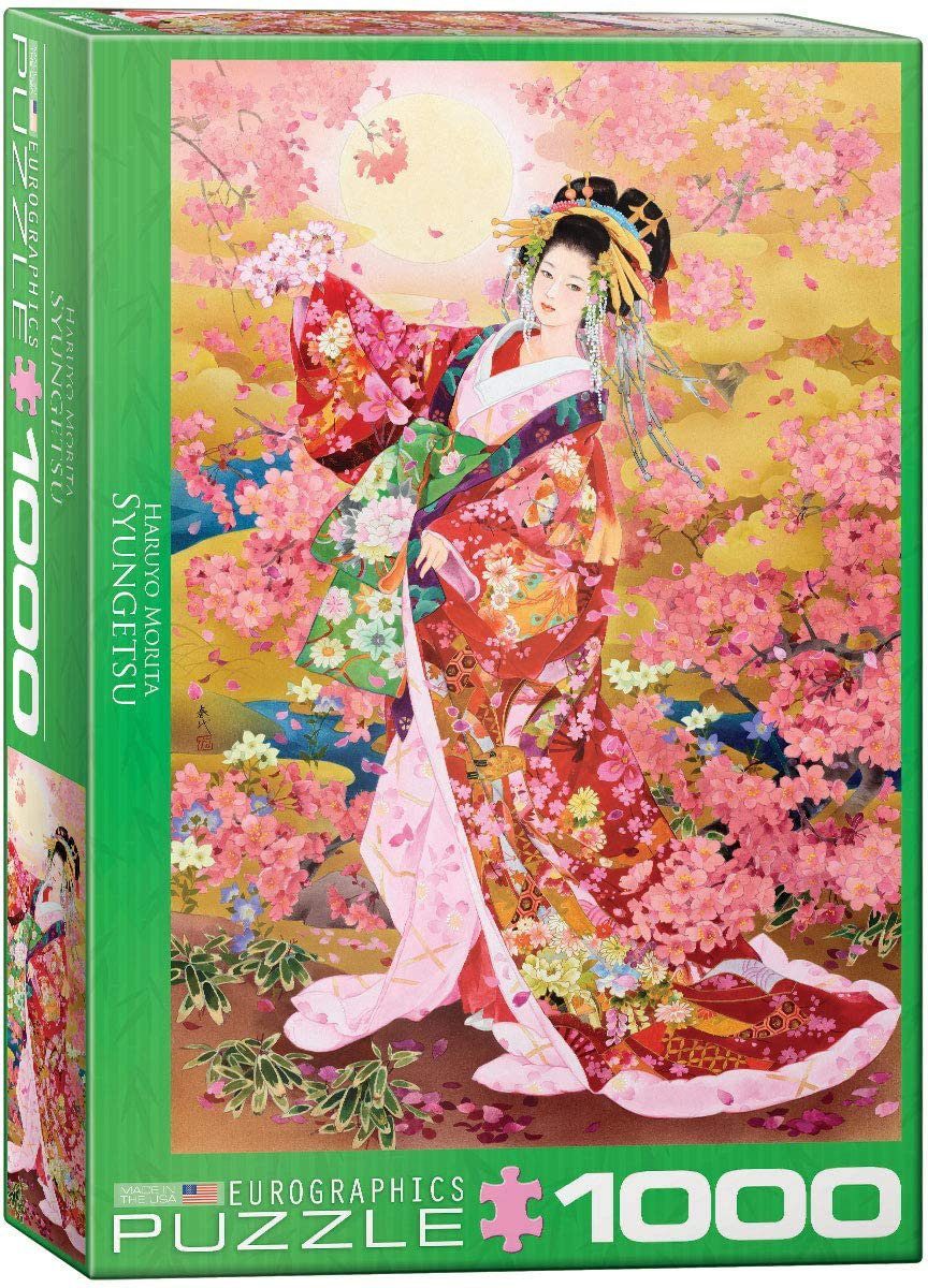 cm, Kimono Teile Puzzle 68x48 Puzzle Puzzleteile 1000 Syungetsu - Morita Format Japan 1000 - - - Haruyo empireposter Art