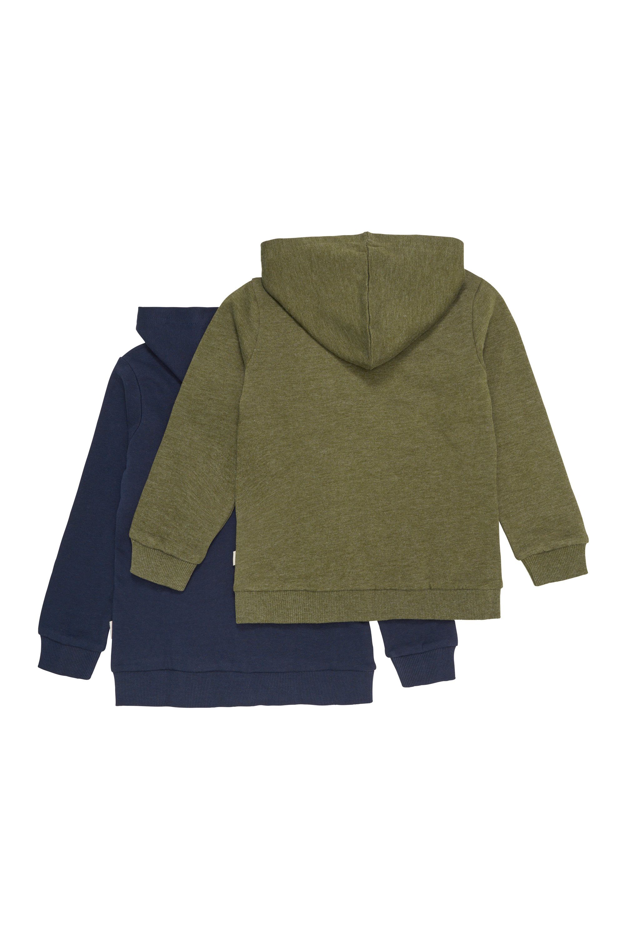 Minymo Kapuzensweatjacke MISweat (2er-Pack) Sweatshirtjacke mit Kapuze