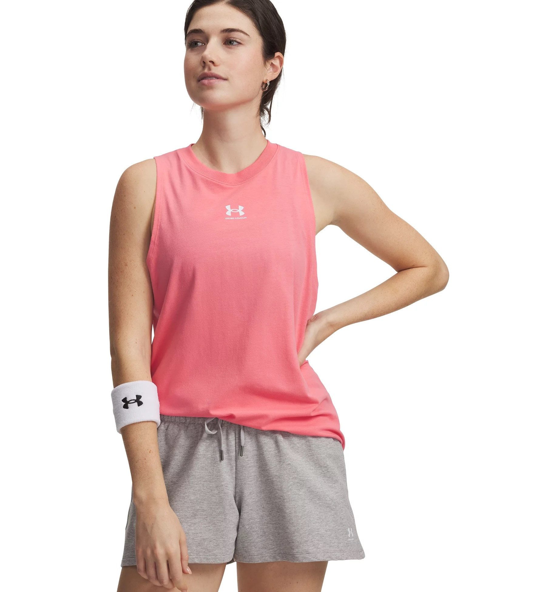 Under Armour® Trainingstop UA RIVAL MUSCLE TANK ärmelloses Design, für sportliche Aktivitäten und Freizeit