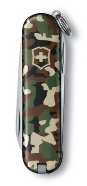 Victorinox Taschenmesser Victorinox Classic SD Camouflage inkl Lederetui, Victorinox Classic SD Camouflage inkl Lederetui