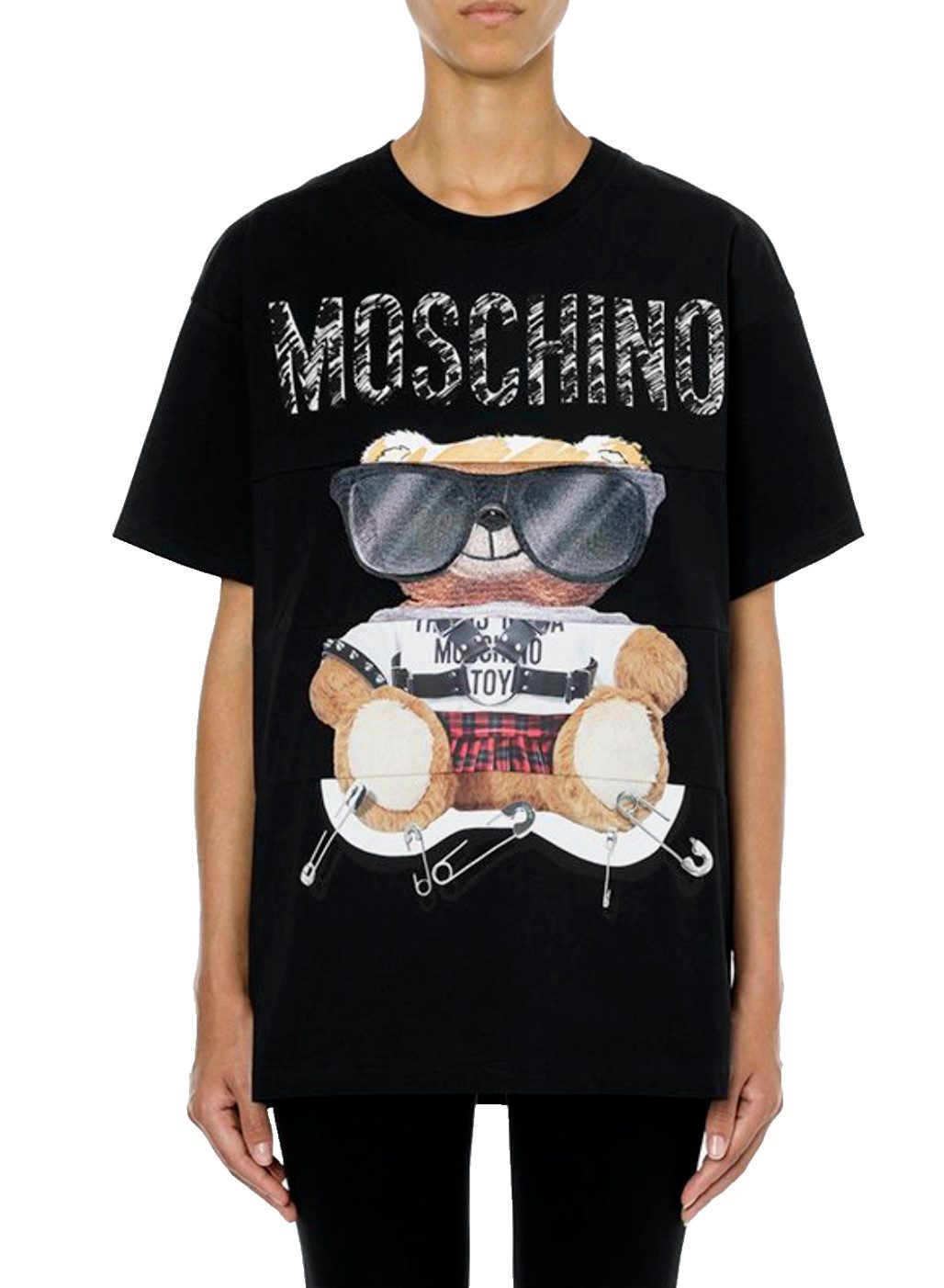 Moschino T-Shirt Couture Teddy Bear Oversize Loose Fit Teddybär Top günstig online kaufen