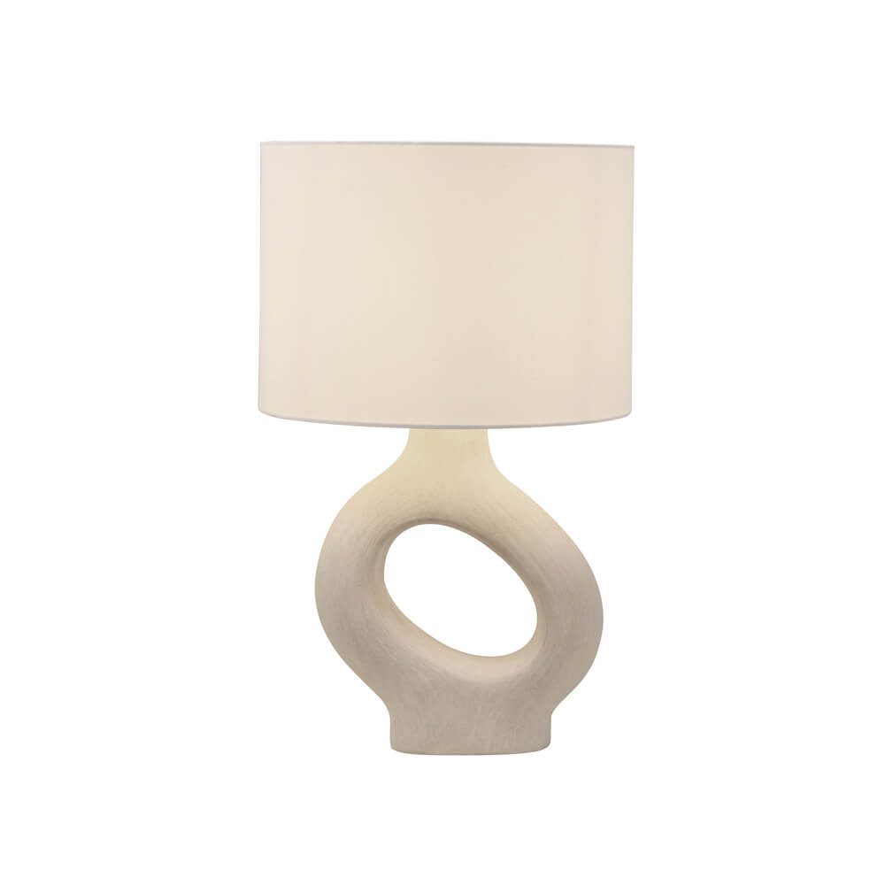 HOME DELUXE Tischleuchte Tischlampe asymmetrisch LOLA, zeitlose Farbkombination, asymmetrische Lampe, Nachtischlampe