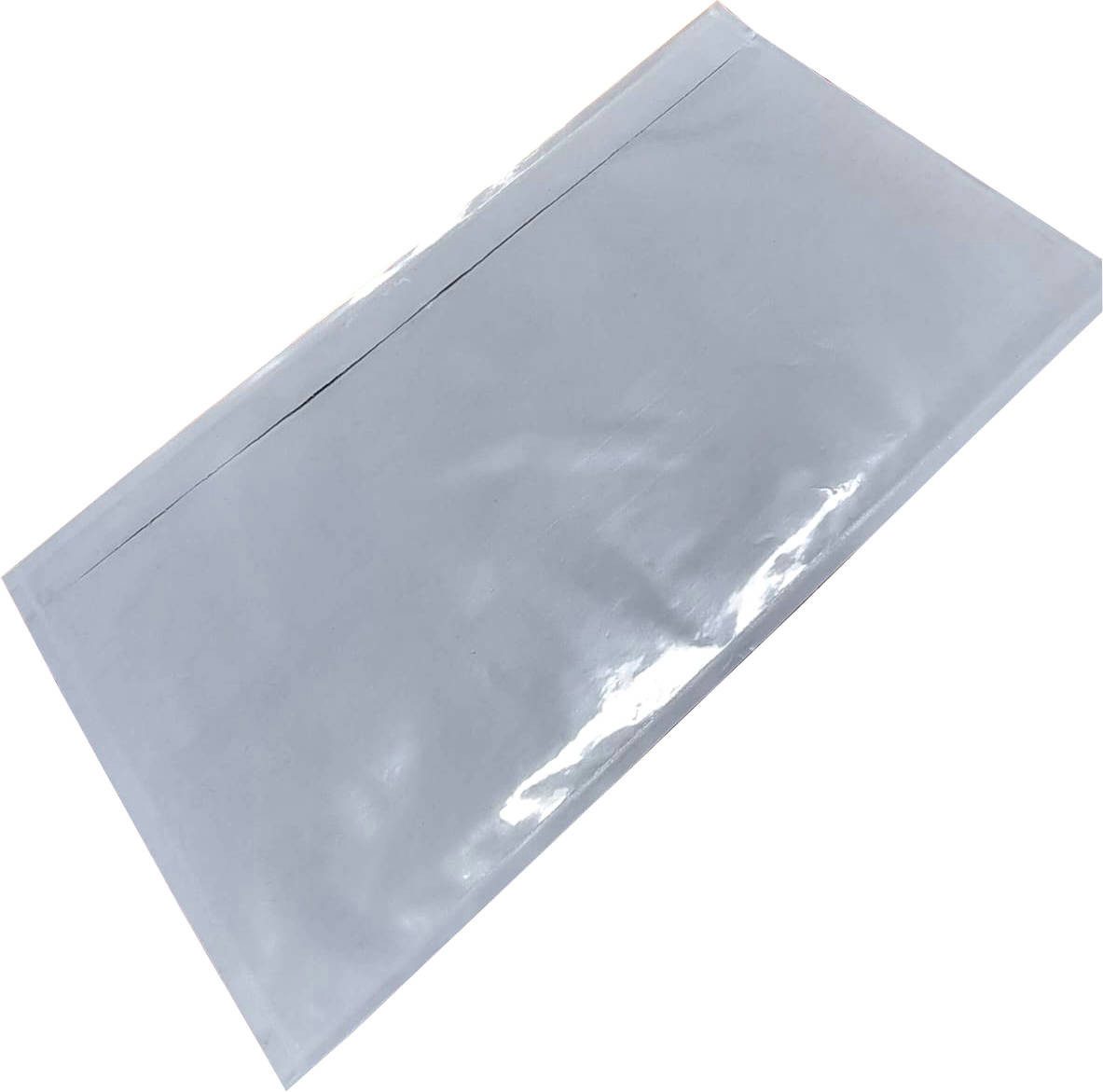 LMG Germany Versandtasche Lieferscheintaschen 235 x 130 mm, Format DIN lang, Transparent, PE-Lieferscheintaschen, selbstklebend, transparent