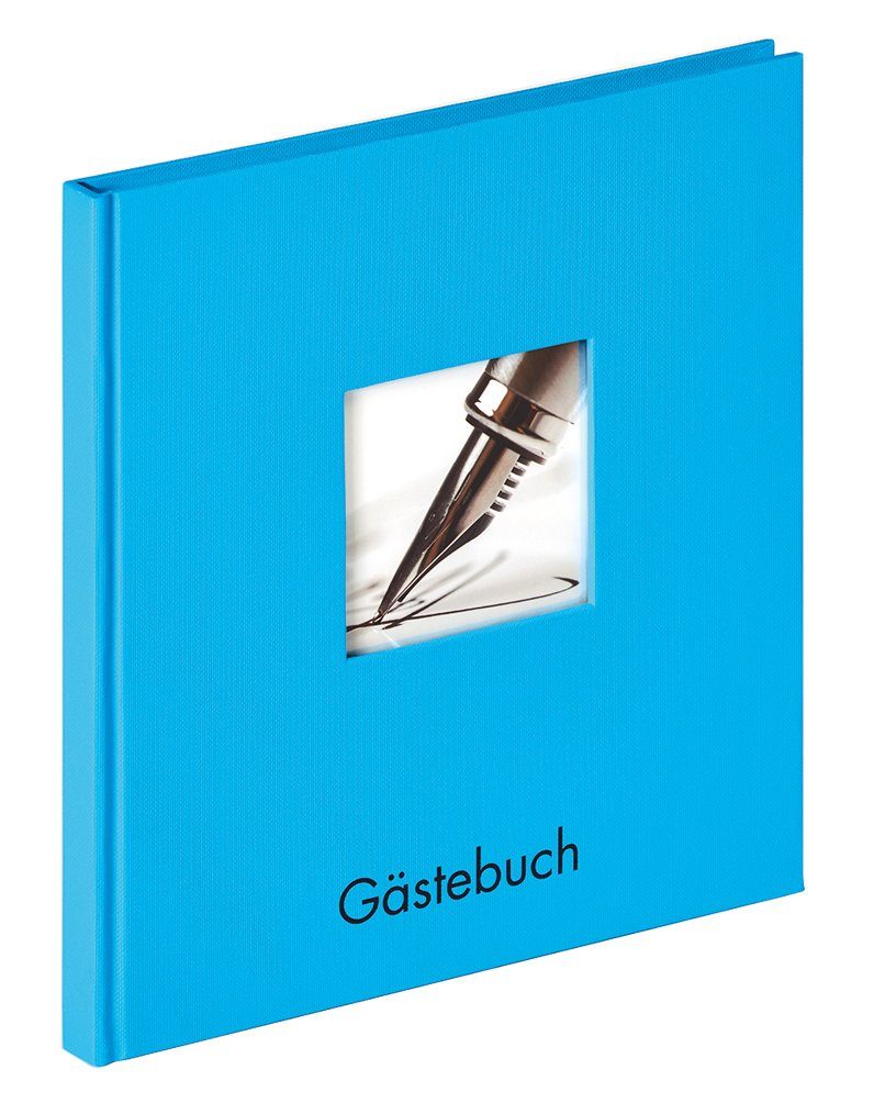 Walther Design Fotoalbum Gästebücher Fun, Gästebuch, Papiereinband, verdeckte Spiralbindung, Prägung