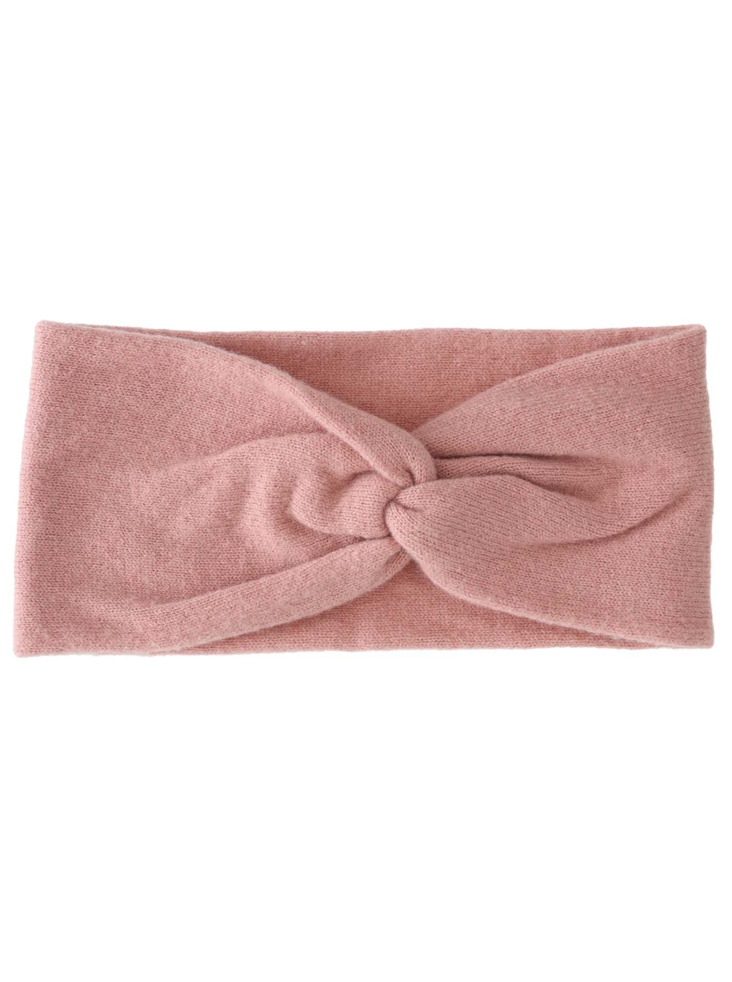 Zwillingsherz Stirnband "Classic" Knoten vorn, Cashmere, Feinstrick