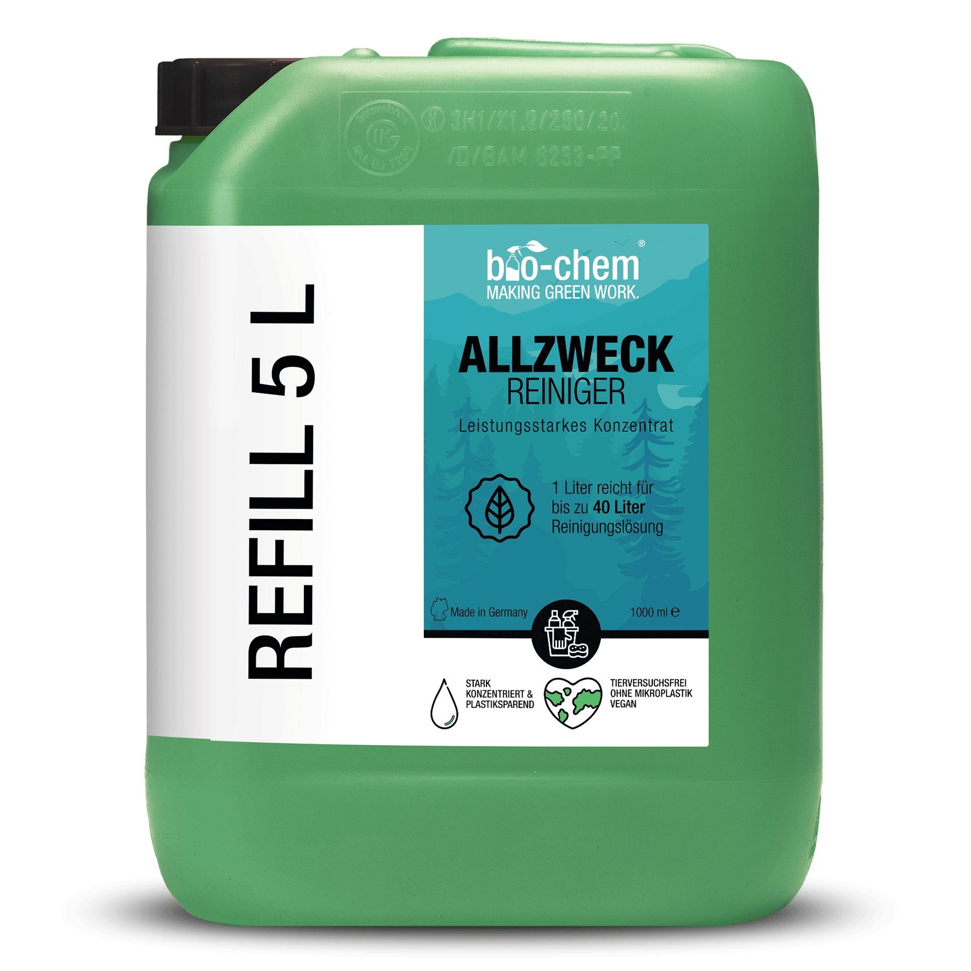 bio-chem Allzweckreiniger Konzentrat 5 L – Fettlöser – bio-chem Allzweckreiniger (Allzweckreiniger 5 l Kanister)