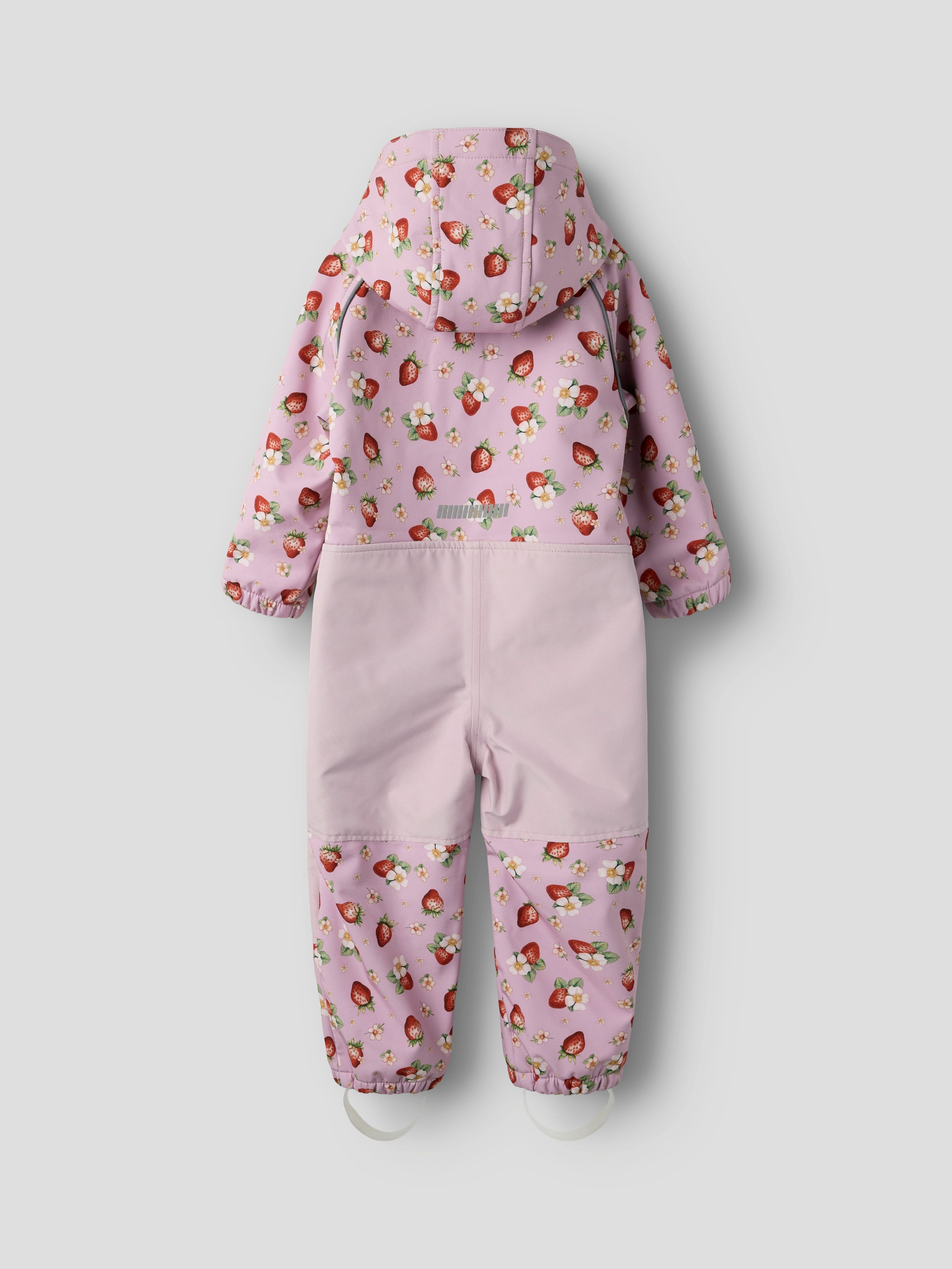 Name It Softshelloverall NMFALFA08 SOFTSHELL SUIT AOP 1FO NOOS mit verstellbarer und abnehmbarer Fußschlaufe