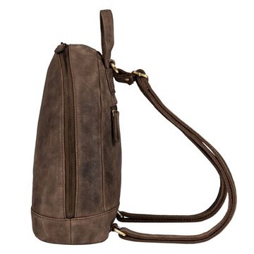 STILORD Cityrucksack "Reed" Lederrucksack Damen Klein