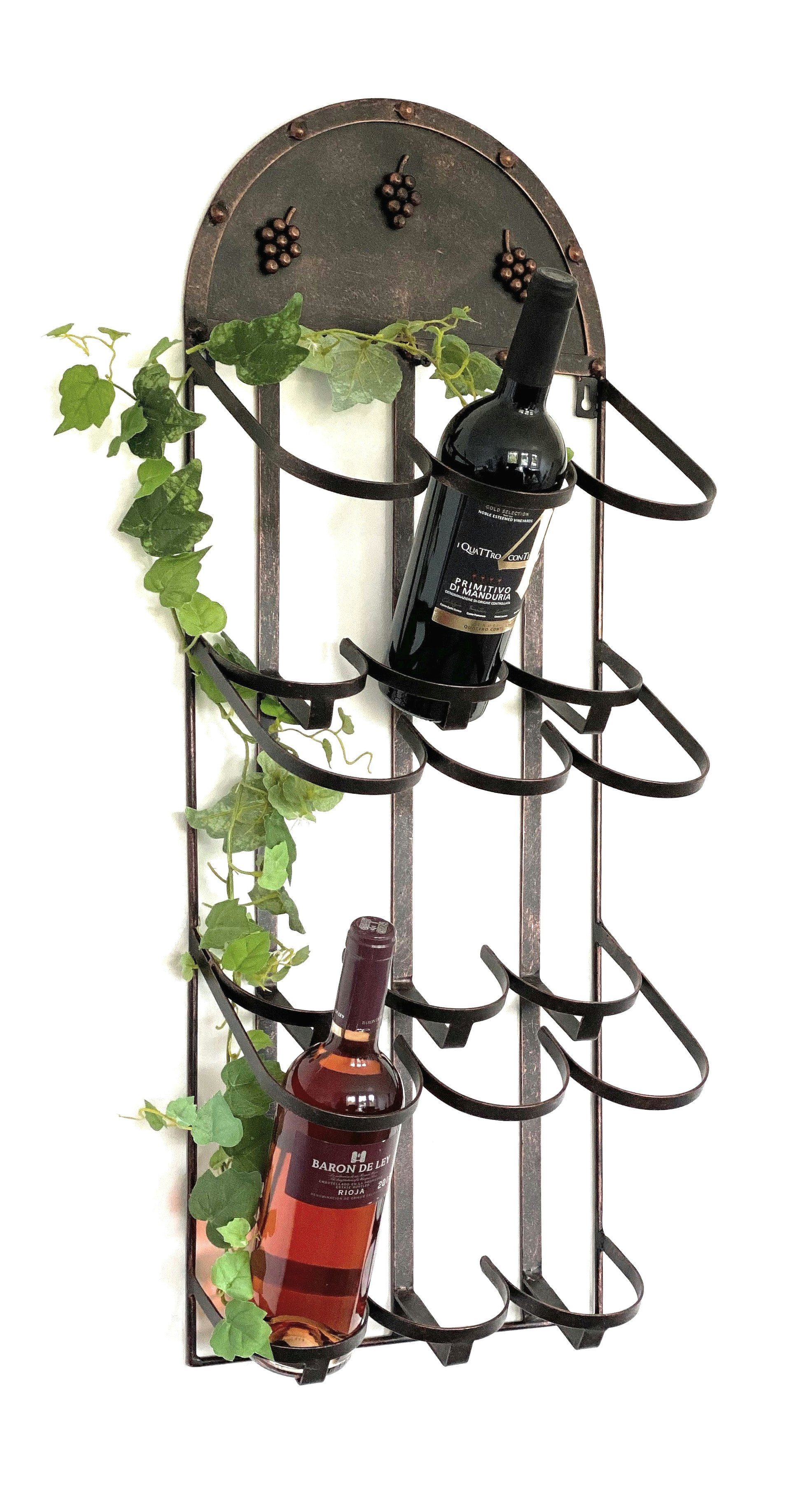 DanDiBo Weinregal Wand Metall Bronze 96192 günstig online kaufen