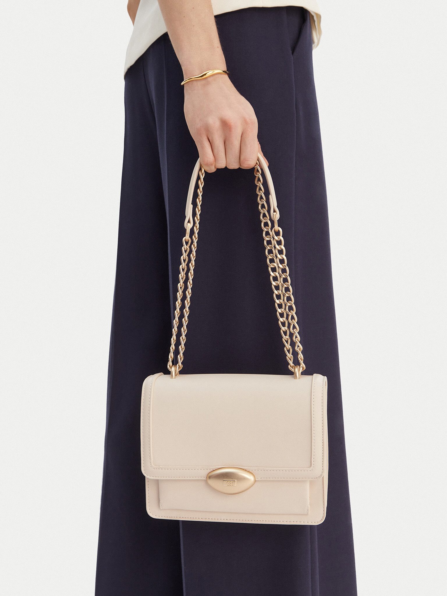GINO ROSSI Handtasche Gino Rossi Damenhandtasche Écru Gino Rossi-EO-KY129 Elfenbein
